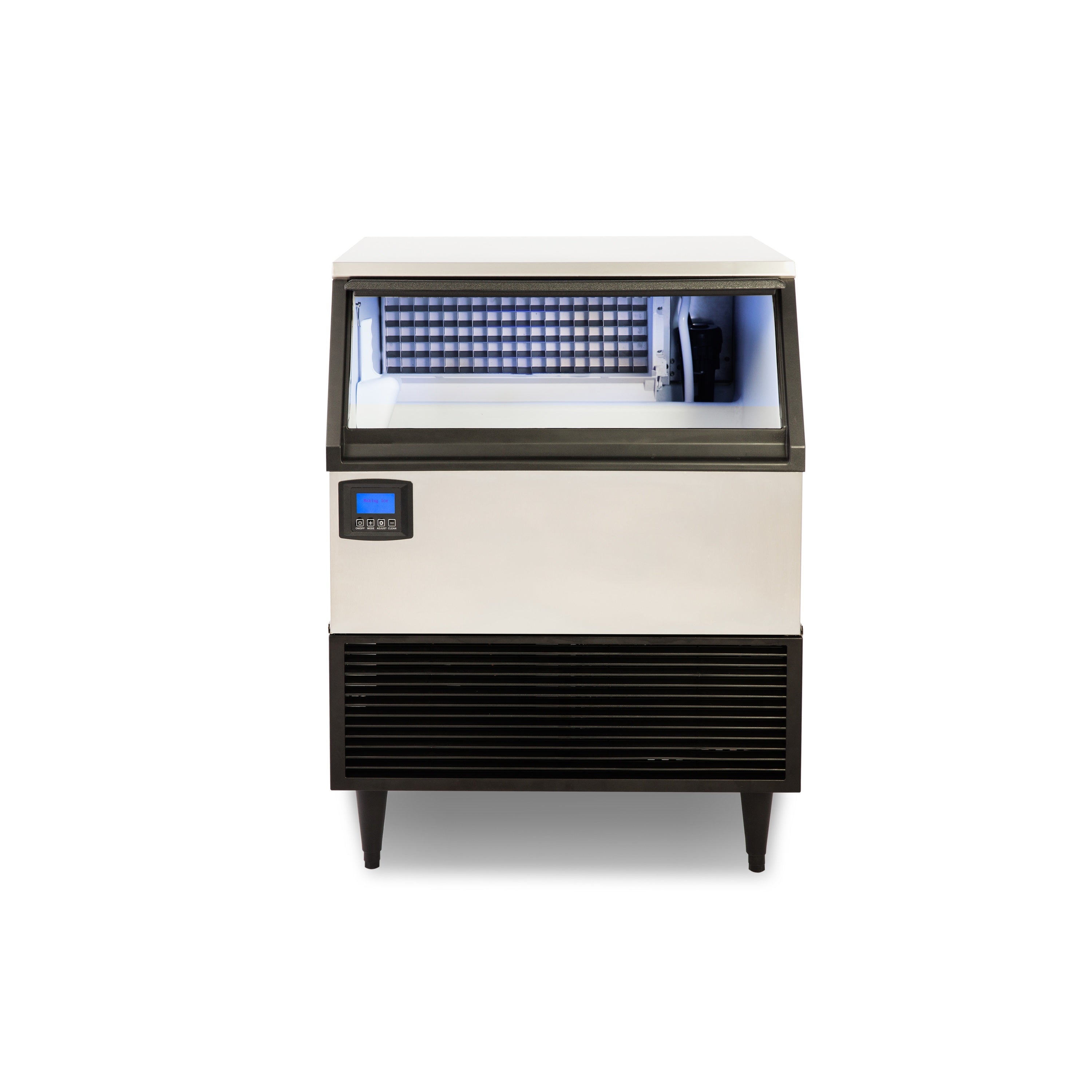 NI320F 320LB Commercial Self Contained Clear Ice Maker, Slab Cubes, 76.2 CM (30 IN) Wide, Stainless Steel