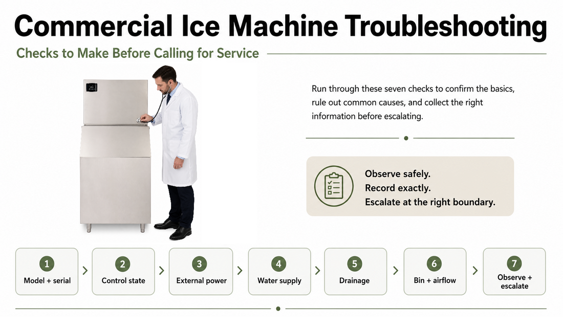 Commercial Ice Machine Troubleshooting: Checks to Make Before Calling for Service