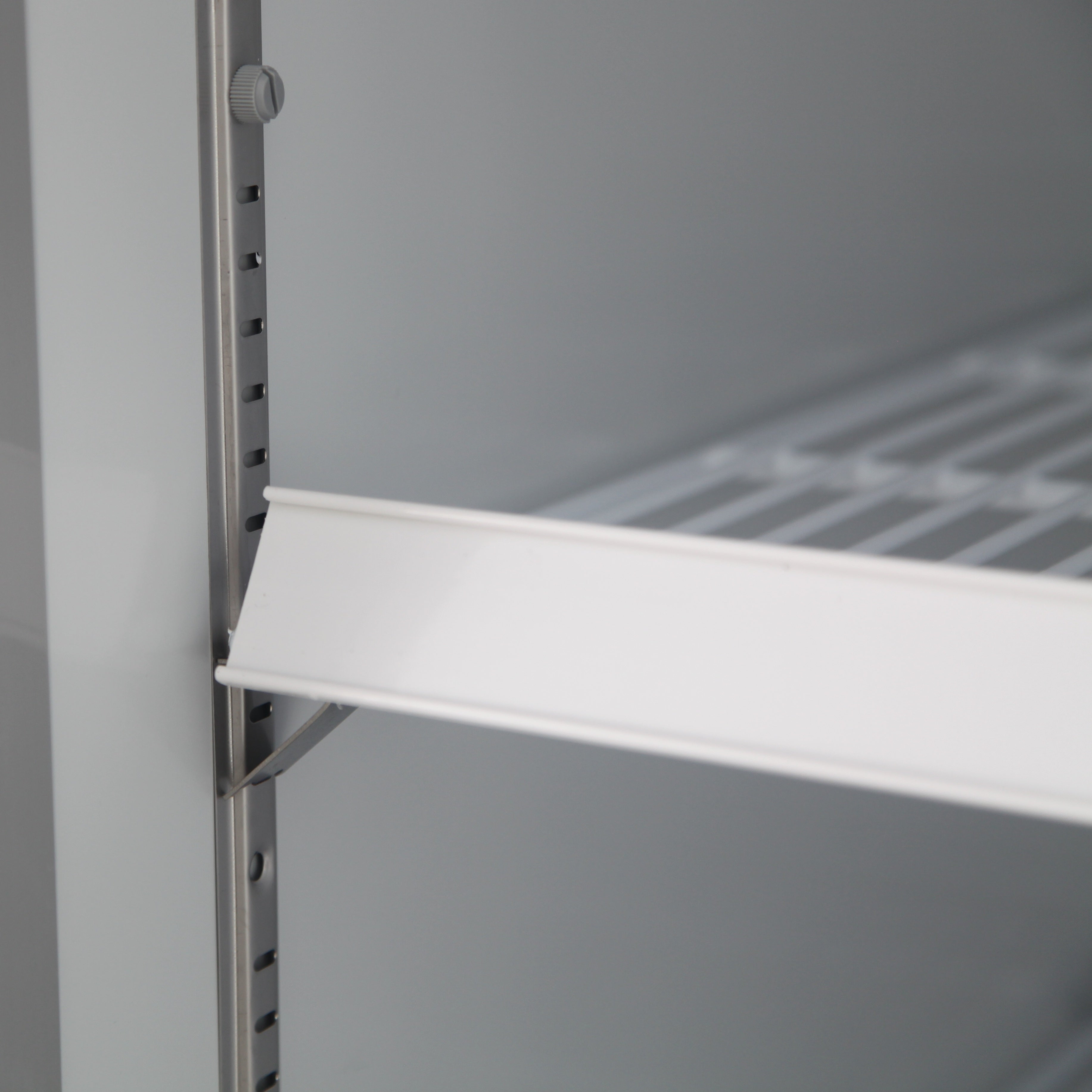 NMR48B 2 Double Swing Door Refrigerator Merchandiser with Illuminated Top Panel, 1359L / 48CuFt, Black