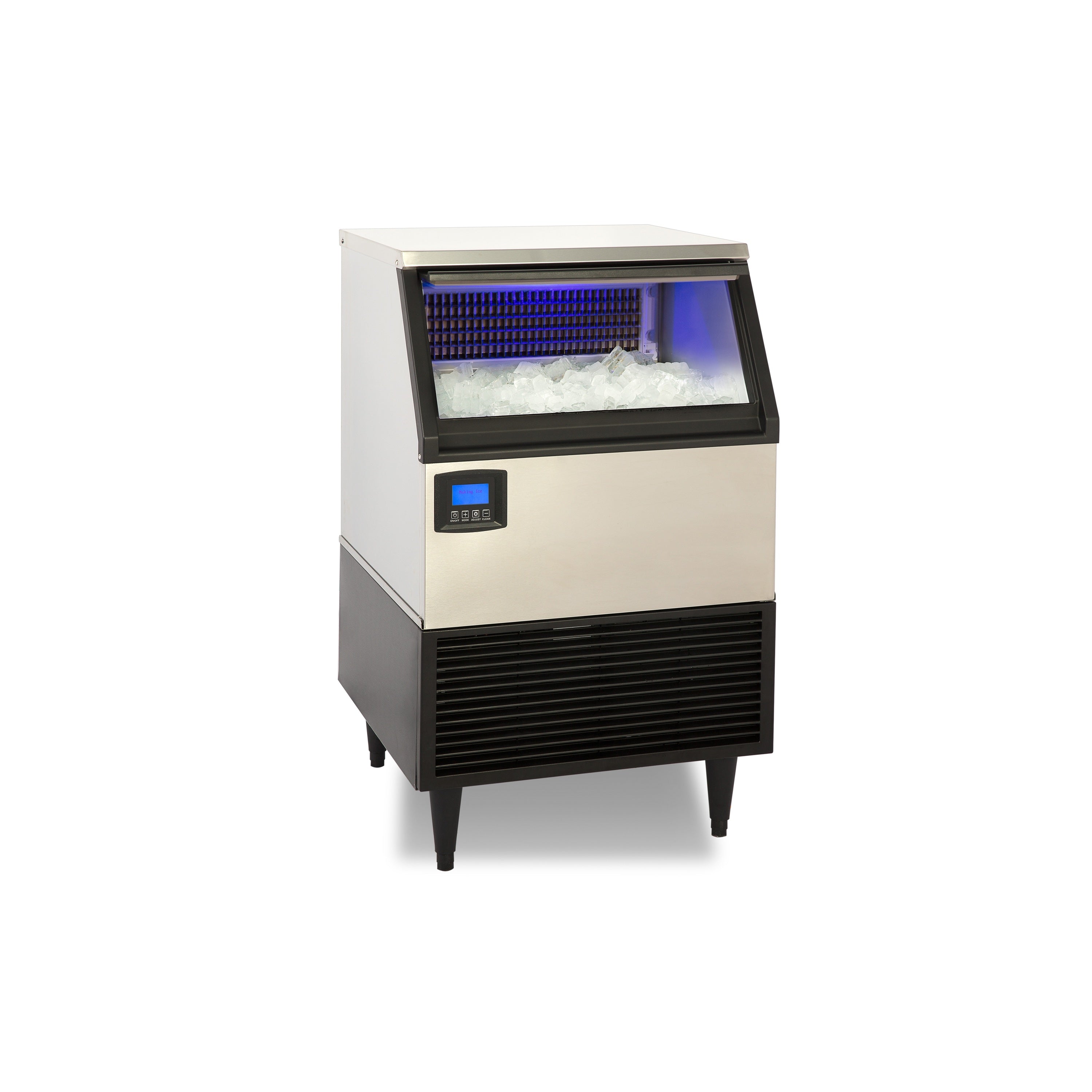 NI200F 200LB Commercial Undercounter Clear Ice Maker, Slab Cubes, 61 CM (24 IN) Wide, Stainless Steel