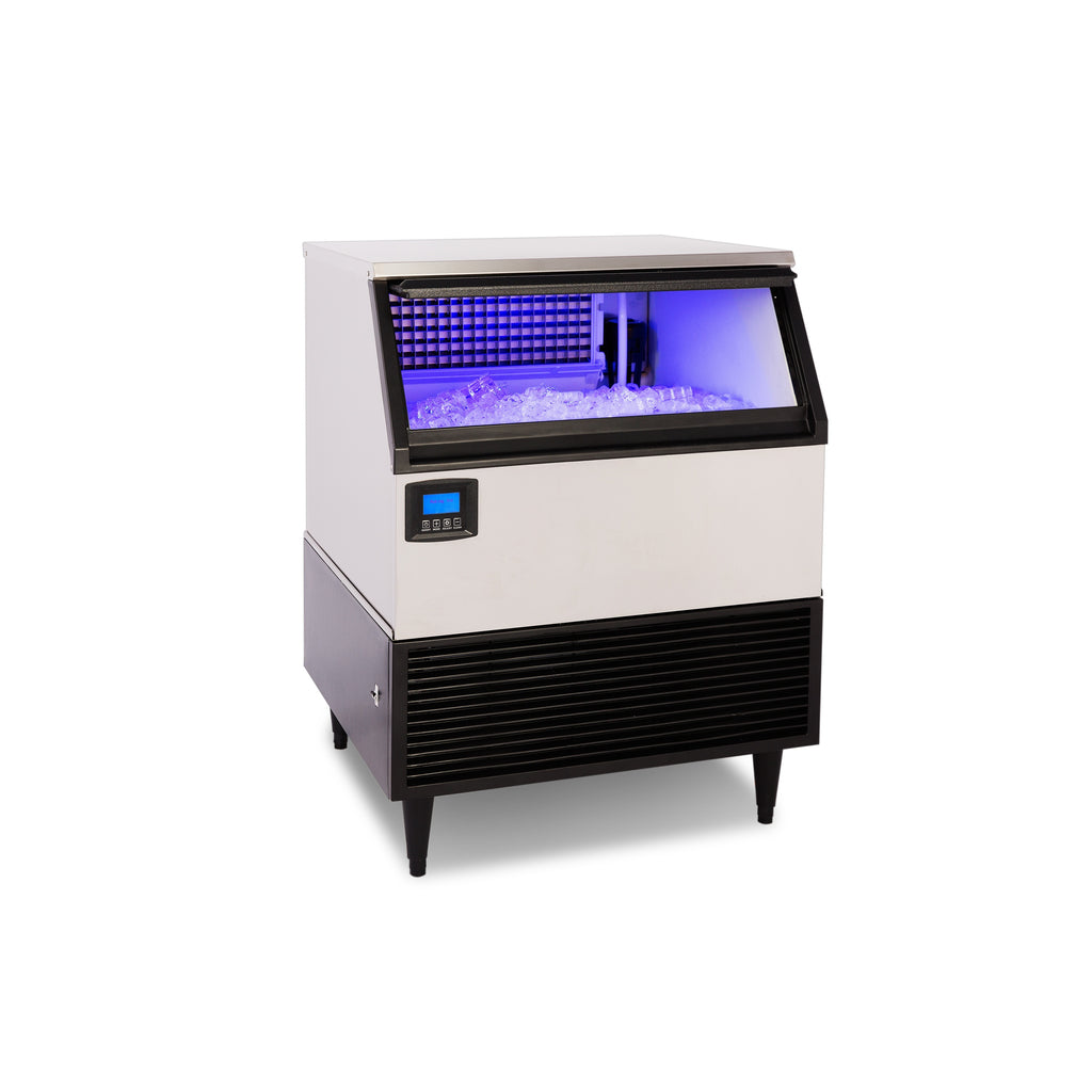 NI320F 320LB Commercial Self Contained Clear Ice Maker, Slab Cubes, 76.2 CM (30 IN) Wide, Stainless Steel