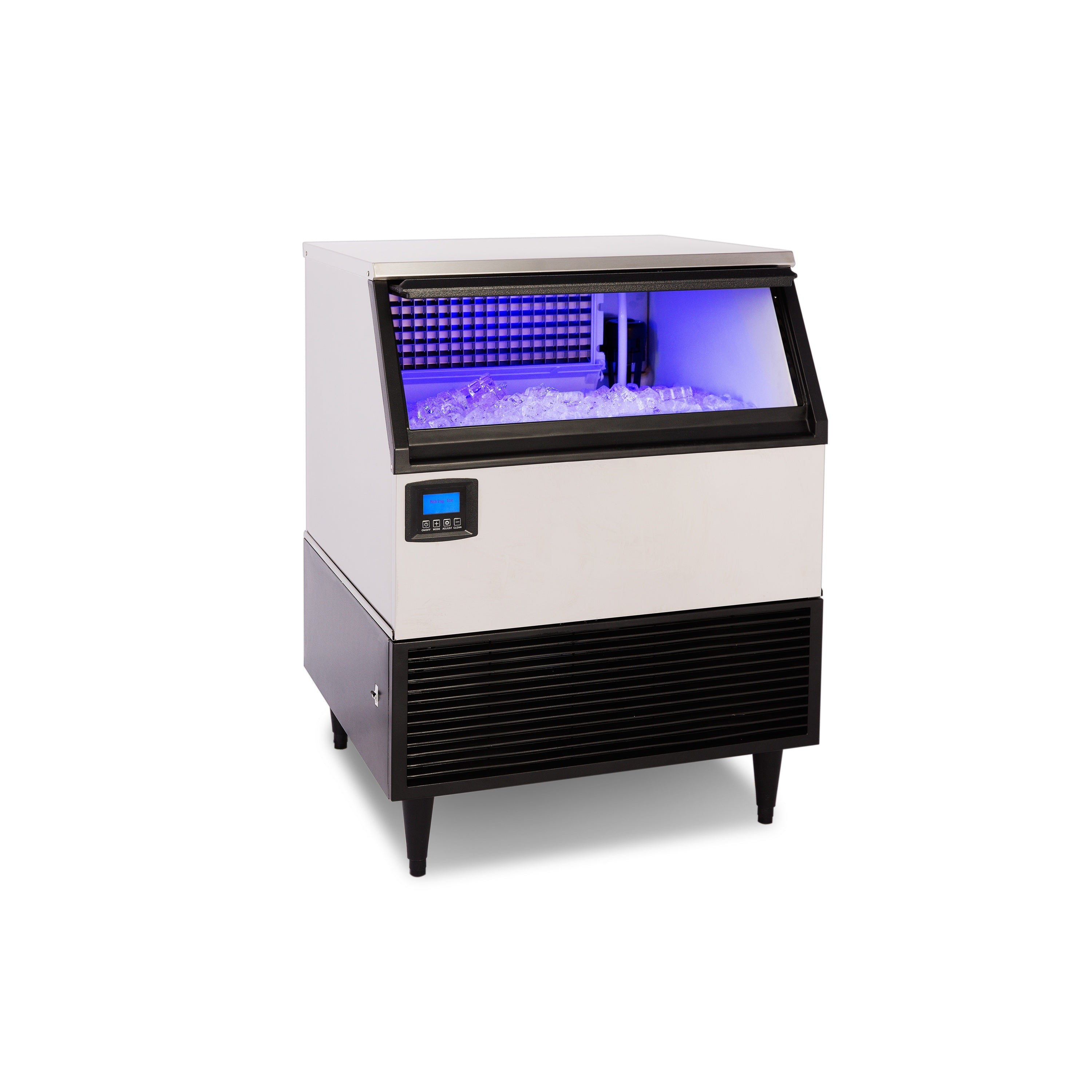 NI320F 320LB Commercial Self Contained Clear Ice Maker, Slab Cubes, 76.2 CM (30 IN) Wide, Stainless Steel