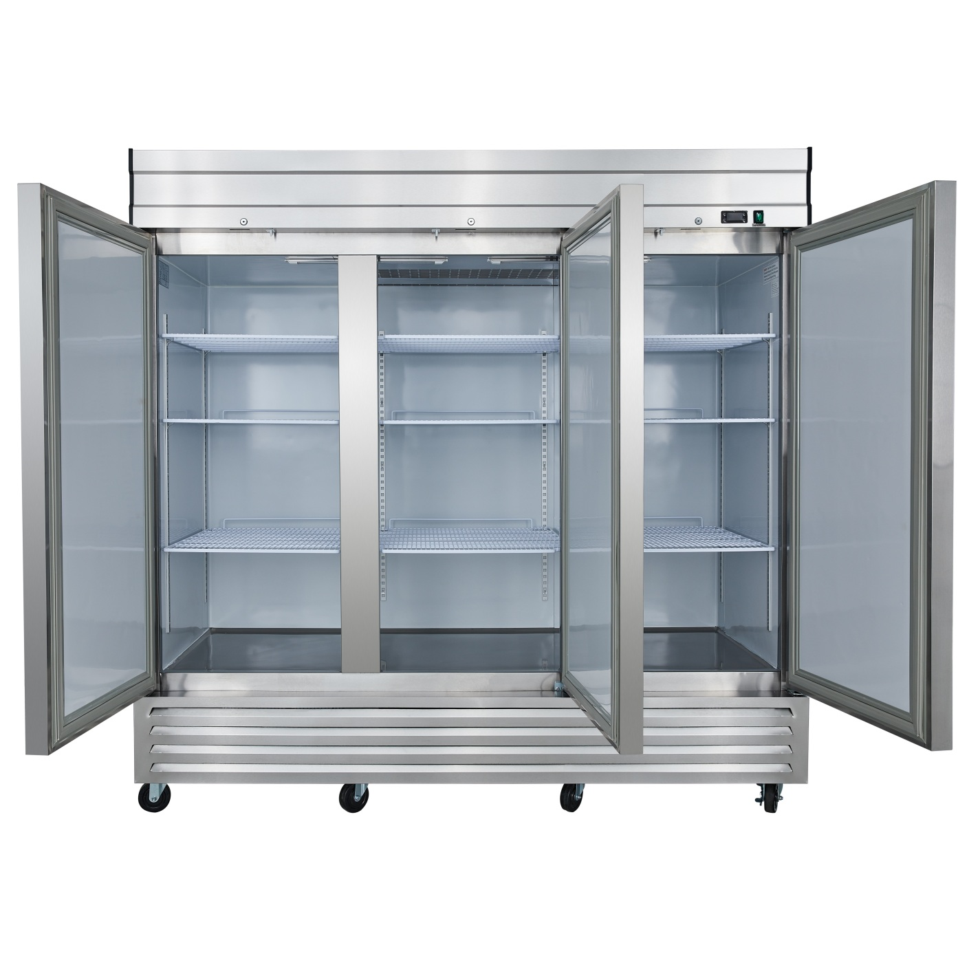 NF72 3 Triple Door Upright Reach-In Freezer, 72cf / 2039L with Heavy Duty Shelves