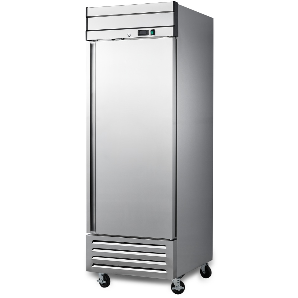 NF23 1 Single Door Upright Reach-In Freezer, 23cf / 651L with Heavy Duty Shelves