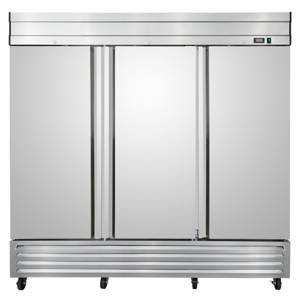NF72 3 Triple Door Upright Reach-In Freezer, 72cf / 2039L with Heavy Duty Shelves