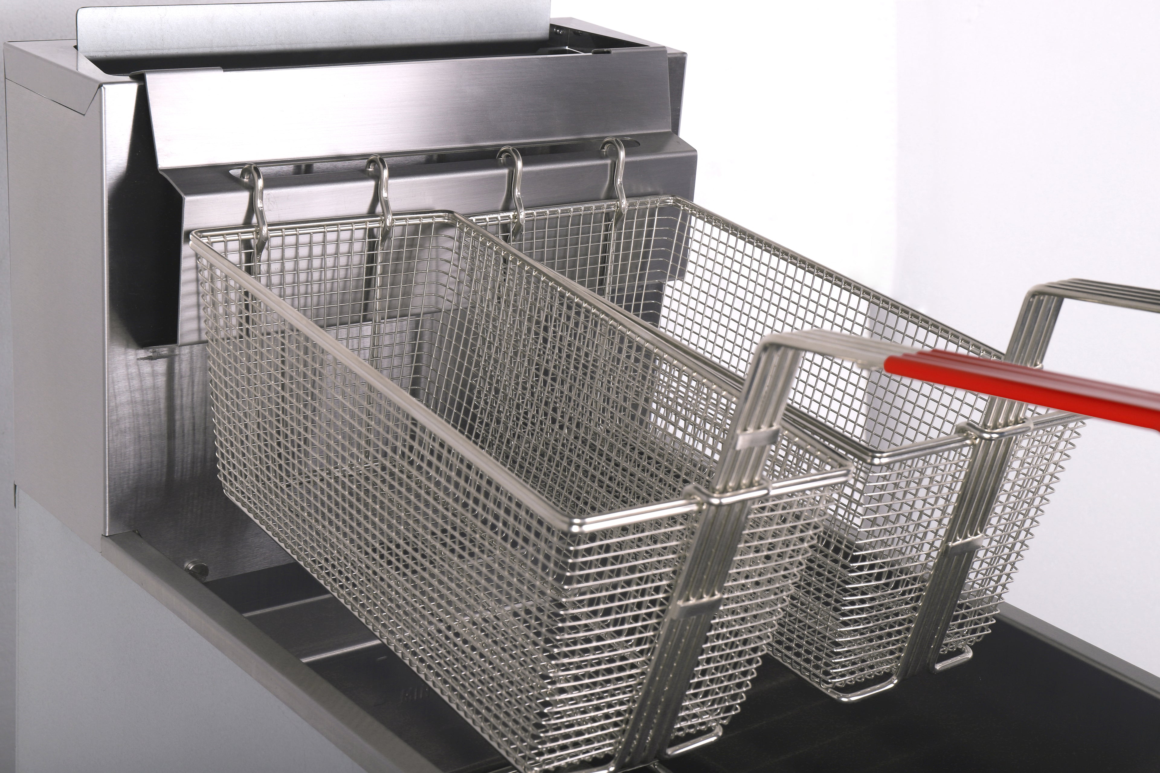 NFF3N Natural Gas, Gas Floor Fryer, 4 Tube 35-40Lb (18.5-23L), Heavy Duty Stainless Steel, 90,000 BTU