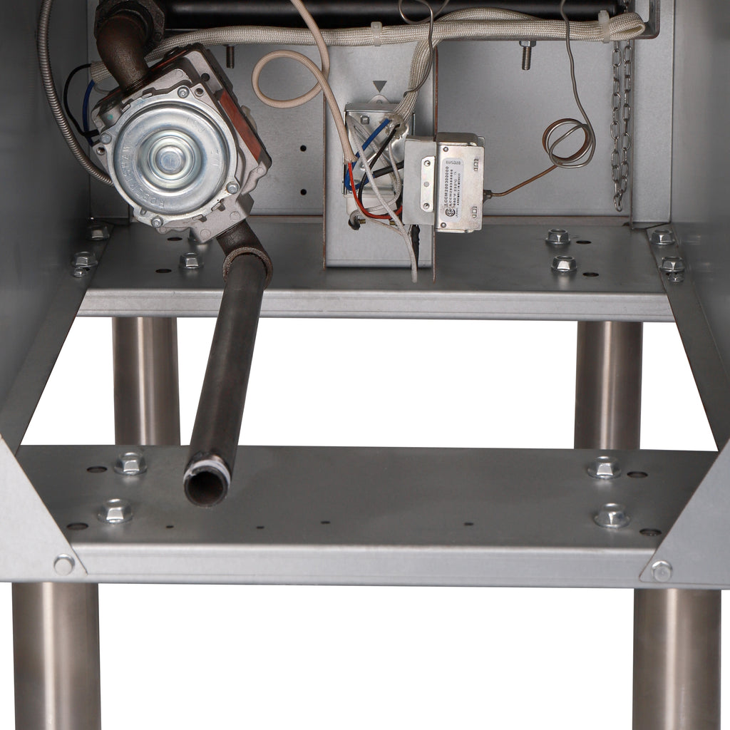 NFF3N Natural Gas, Gas Floor Fryer, 4 Tube 35-40Lb (18.5-23L), Heavy Duty Stainless Steel, 90,000 BTU