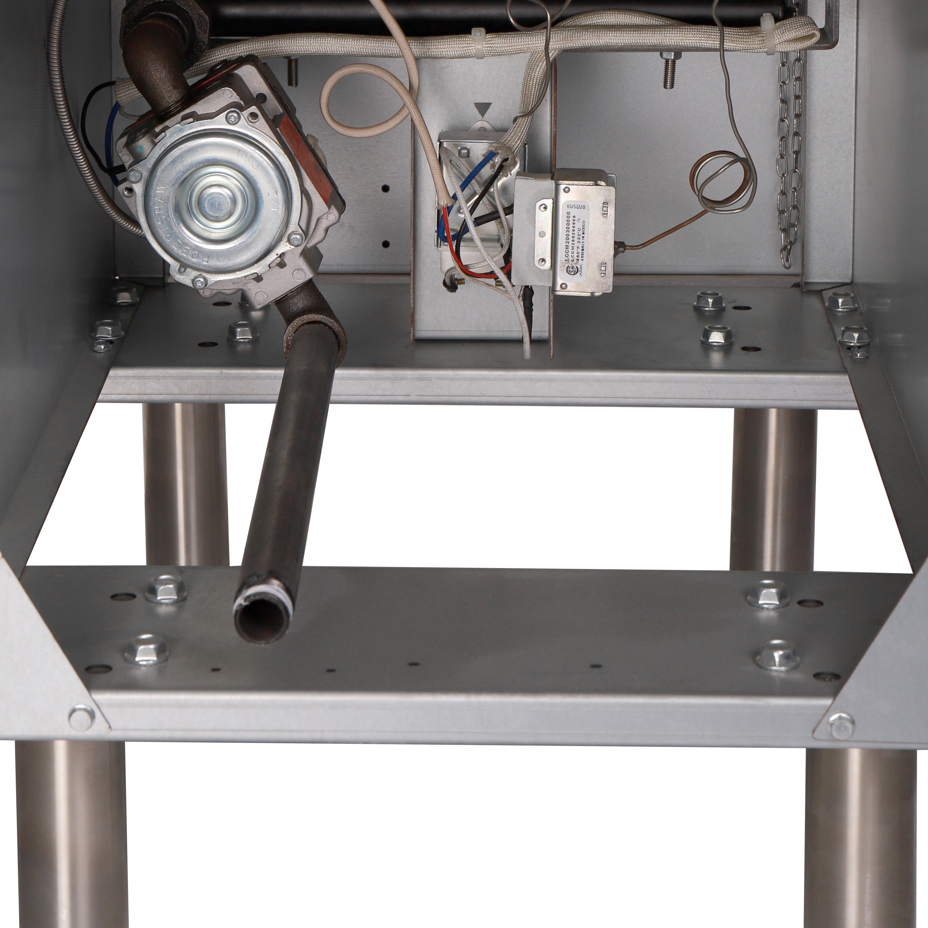 NFF3N Natural Gas, Gas Floor Fryer, 4 Tube 35-40Lb (18.5-23L), Heavy Duty Stainless Steel, 90,000 BTU