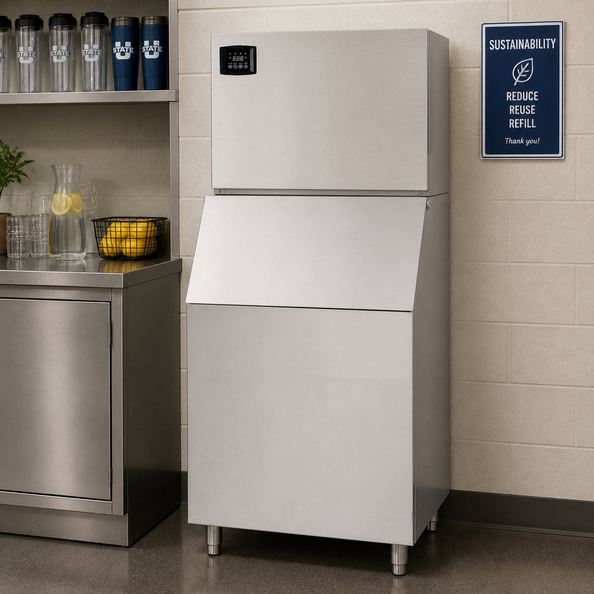 NI500FB470 Commercial Ice Machine, 500 lb, Full Cube, 30 in