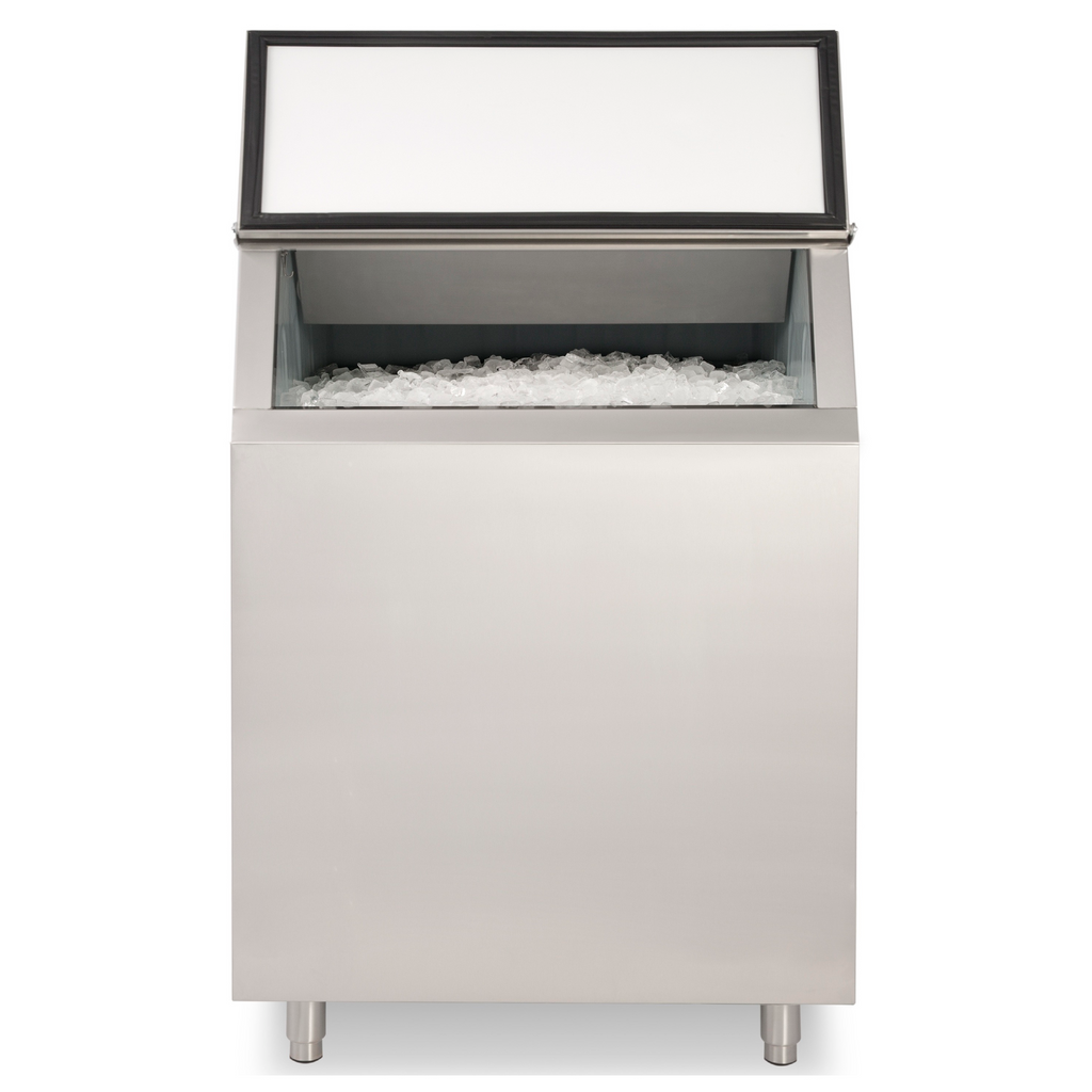 NIB470 470Lb Commercial Ice Storage Bin, Stainless Steel