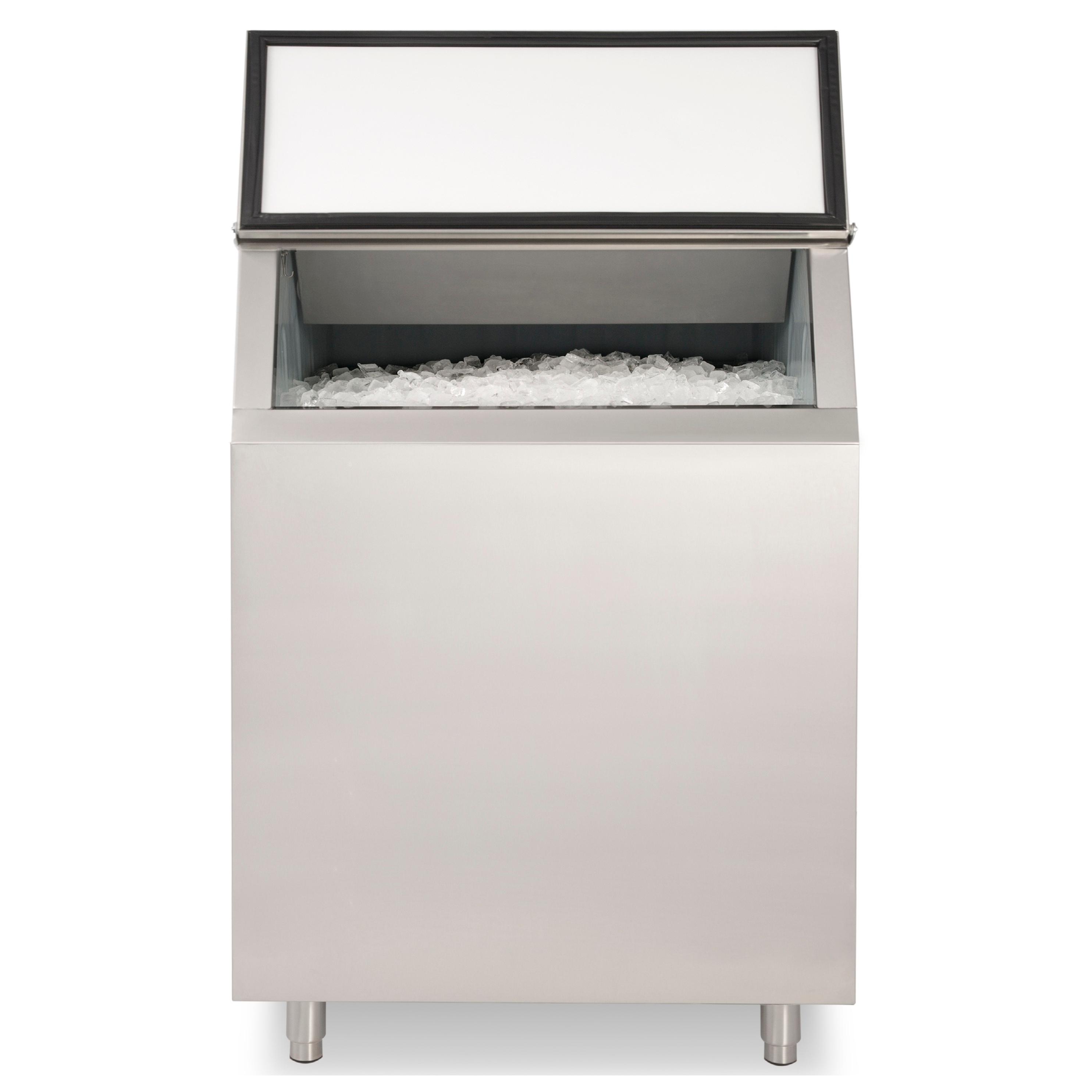 NIB470 470Lb Commercial Ice Storage Bin, Stainless Steel