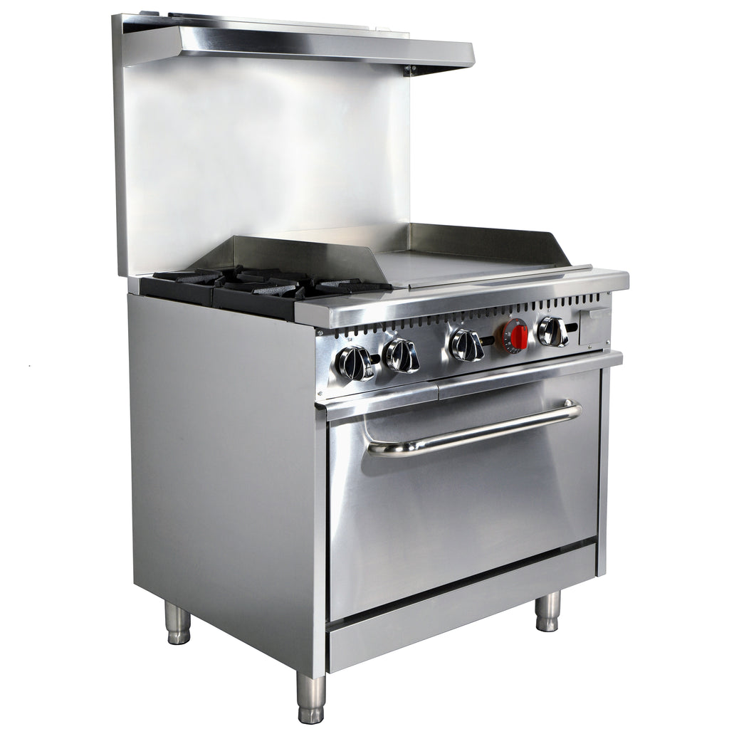 NR36G24 Gas Range With Griddle Combination, 130,000 BTU, Natural Gas Field Convertible to Liquid Propane