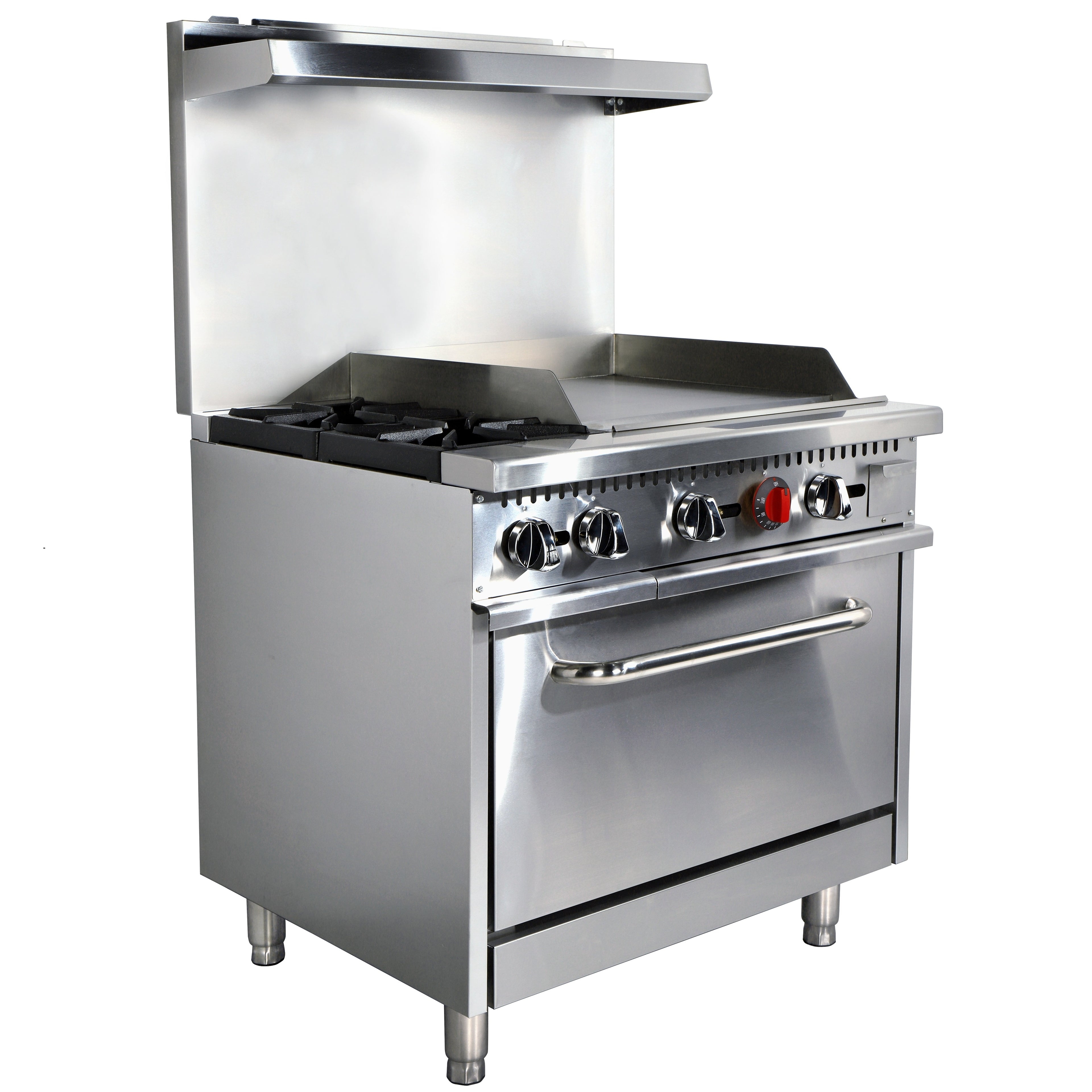 NR36G24 Gas Range With Griddle Combination, 130,000 BTU, Natural Gas Field Convertible to Liquid Propane