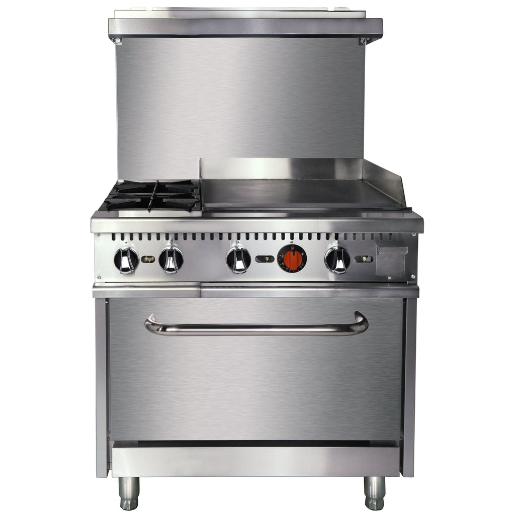 NR36G24 Gas Range With Griddle Combination, 130,000 BTU, Natural Gas Field Convertible to Liquid Propane