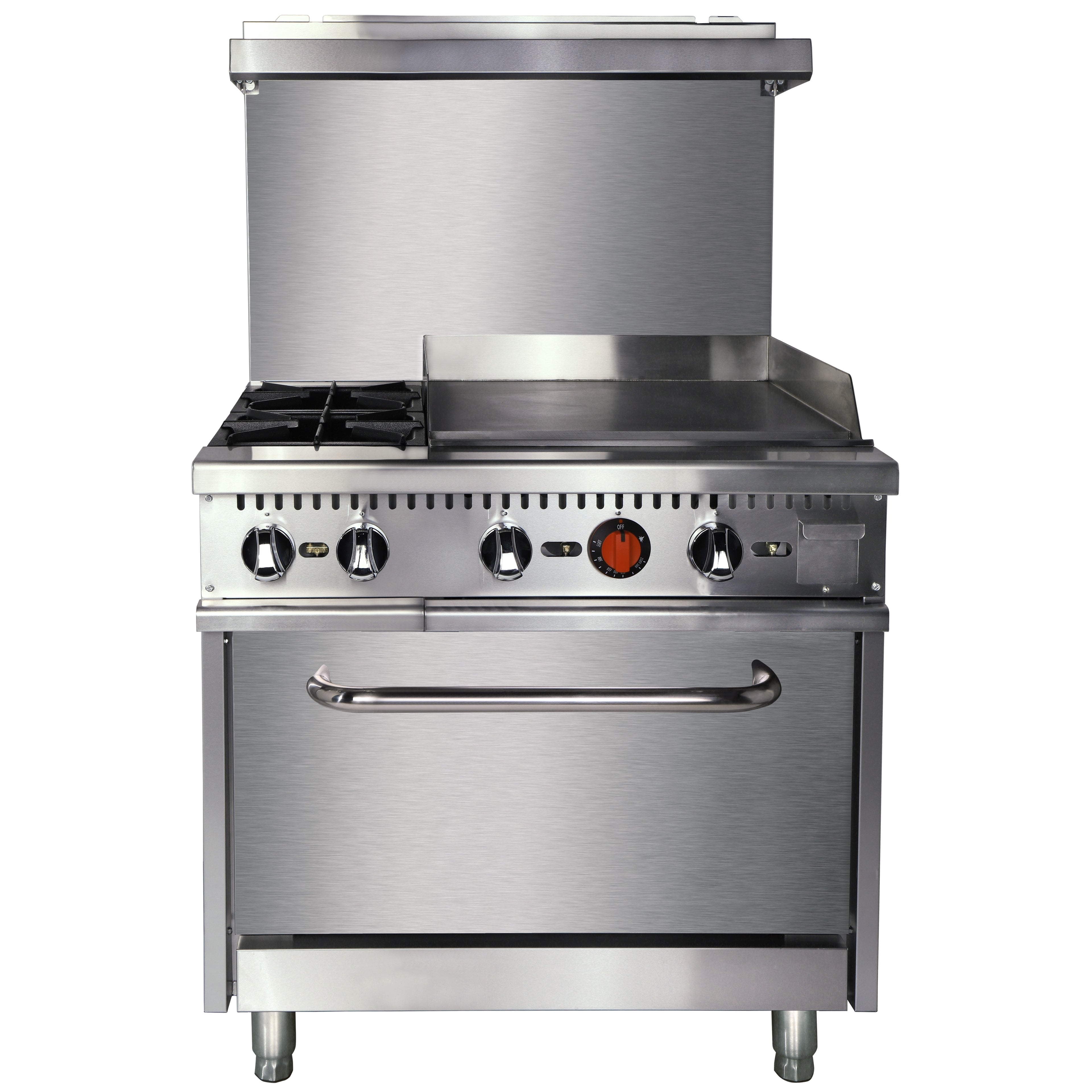 NR36G24 Gas Range With Griddle Combination, 130,000 BTU, Natural Gas Field Convertible to Liquid Propane
