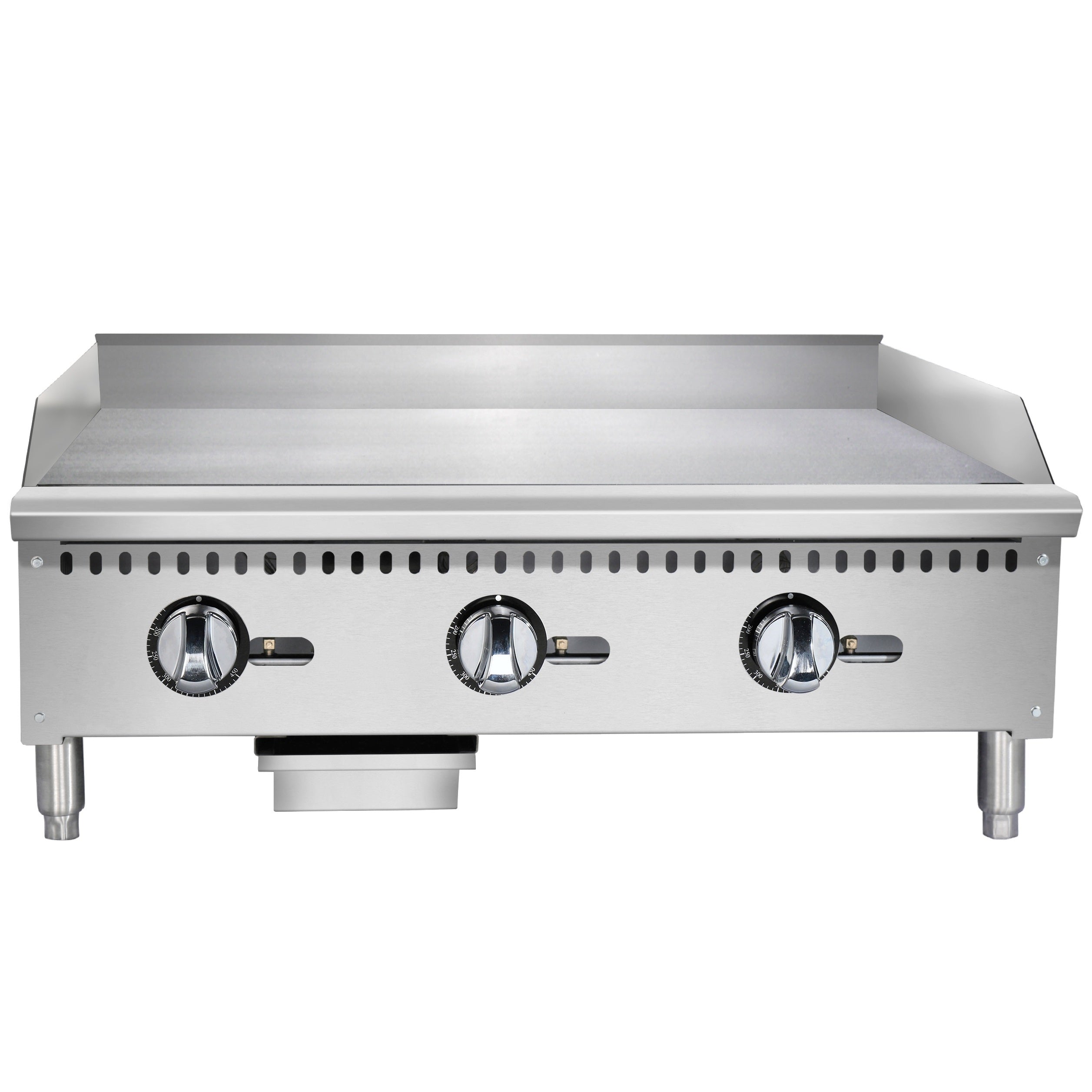 NTG36, 36IN (91.4CM) Gas Thermostatic Griddle, Heavy Duty, Natural Gas Field Convertible to Liquid Propane