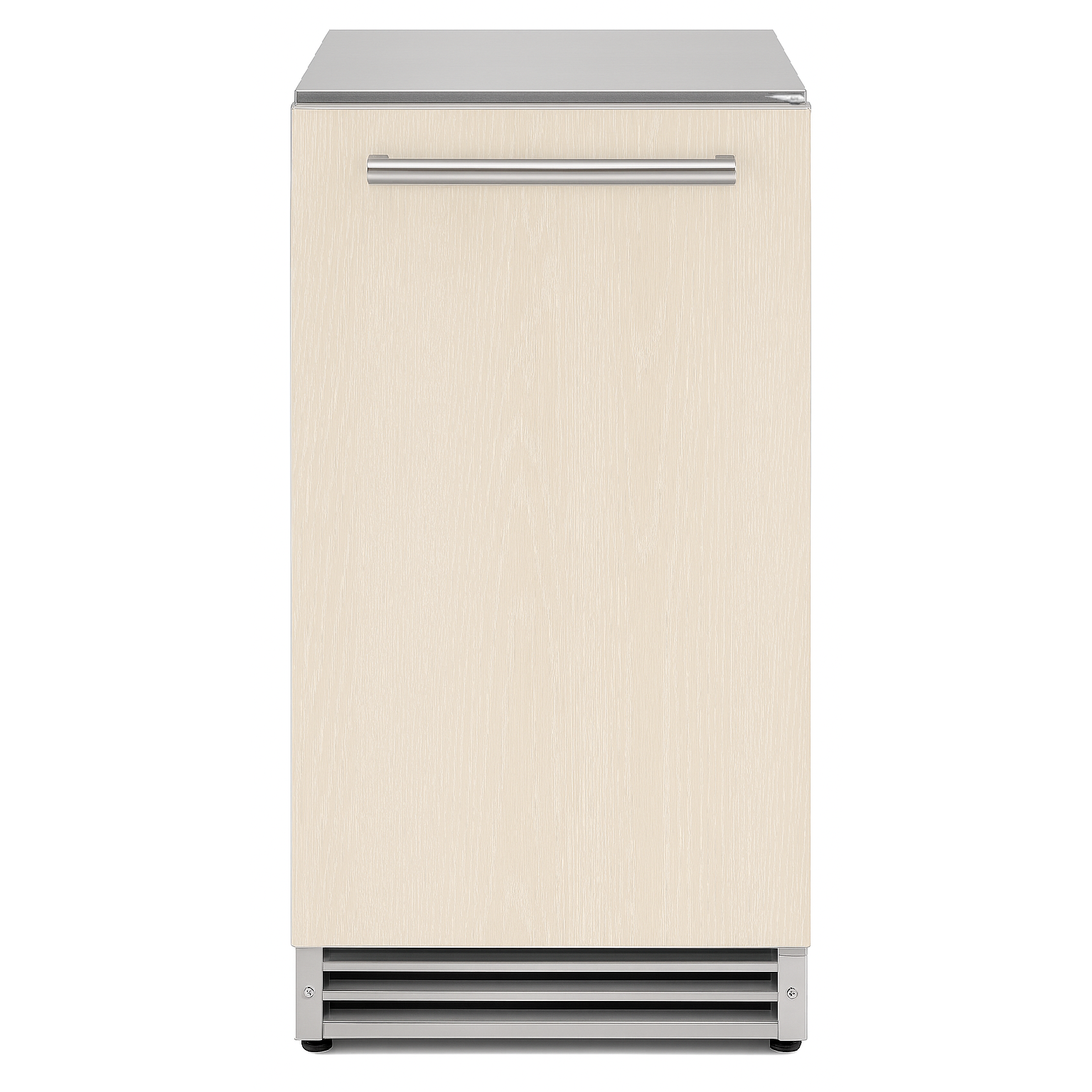 NUI15COPSS Indoor/Outdoor 15 Inch Built-In Undercounter Cresent Ice Maker - Stainless Steel Door Easily Converts to Overlay Panel Ready