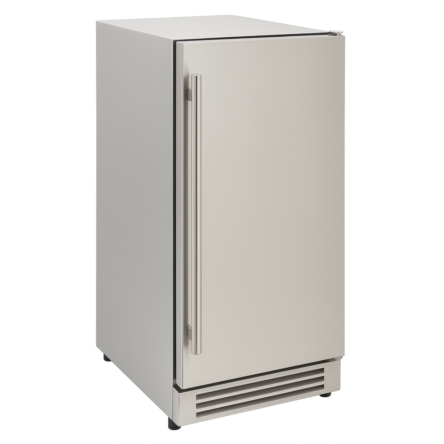 NUI15NOPSS Indoor/Outdoor 15 (28cm) Inch Built-In Undercounter Chewable Nugget Pebble Ice Maker - Stainless Steel Door Easily Converts to Panel Ready