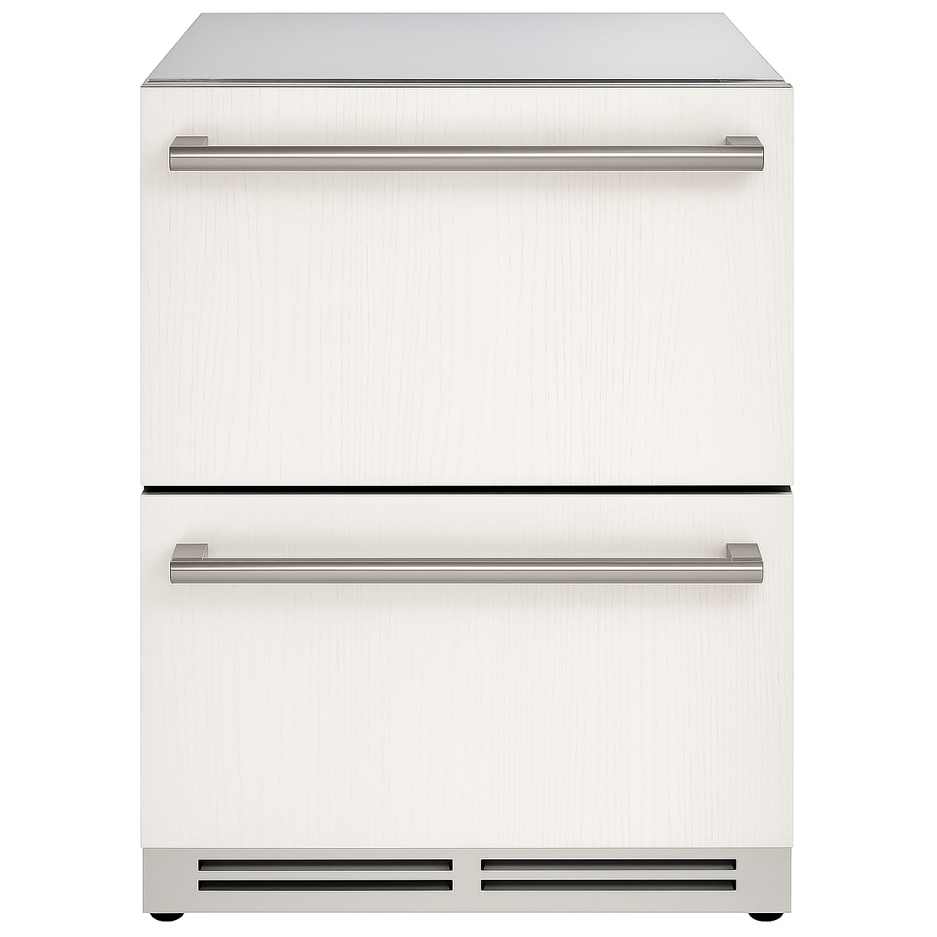 NUR24DOPSS Indoor / Outdoor Built In - Zero Clearance 24in (61cm) (2) Two Solid Drawer Refrigerator - Stainless Steel Drawers Easily Converts to Panel Ready