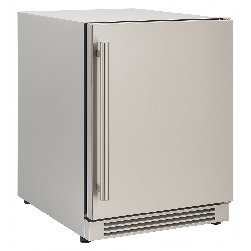 NUR24OPSS Indoor / Outdoor Built In - Zero Clearance 24in (61cm) Solid Door Refrigerator - Stainless Steel Door Easily Converts to Panel Ready