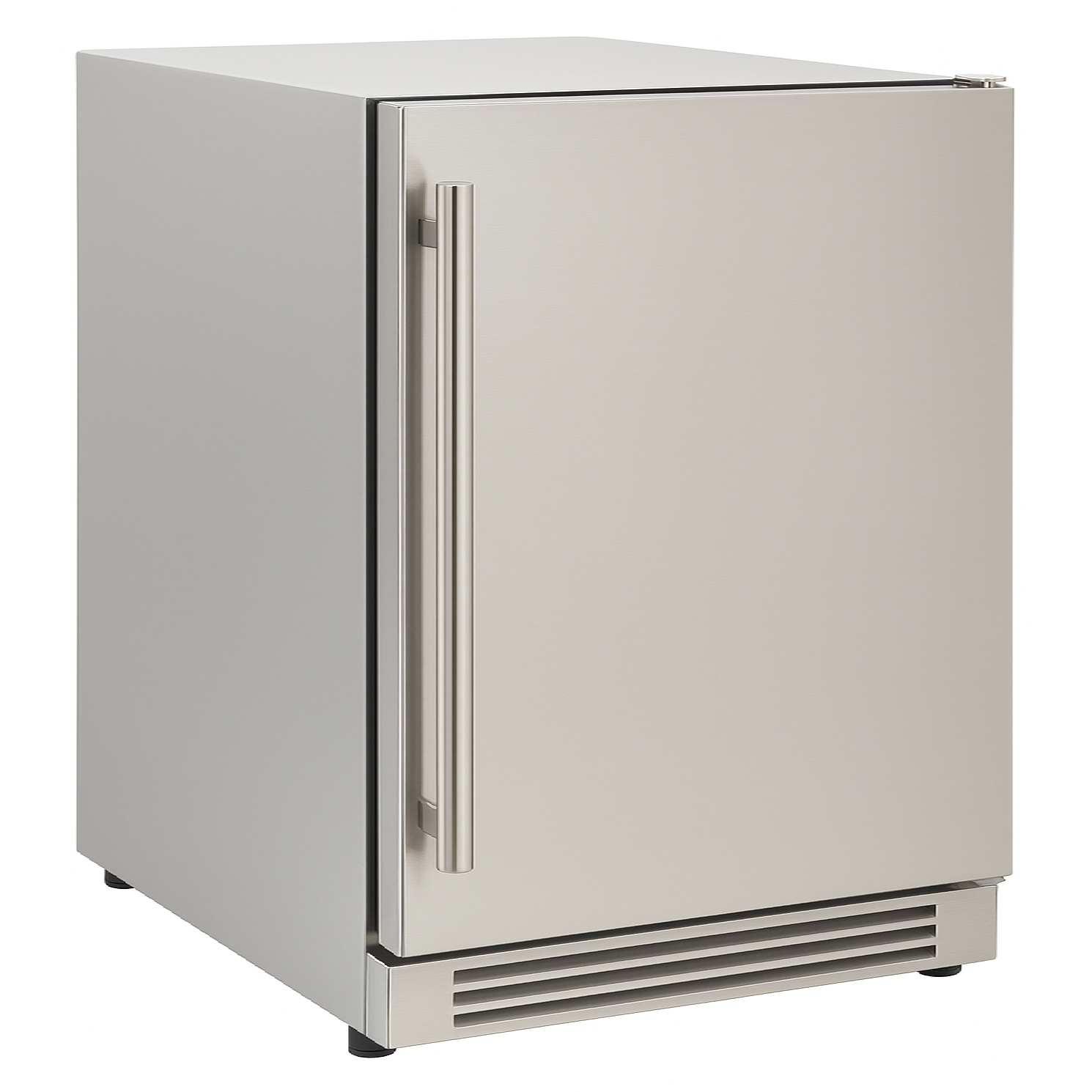 NUR24OPSS Indoor / Outdoor Built In - Zero Clearance 24in (61cm) Solid Door Refrigerator - Stainless Steel Door Easily Converts to Panel Ready