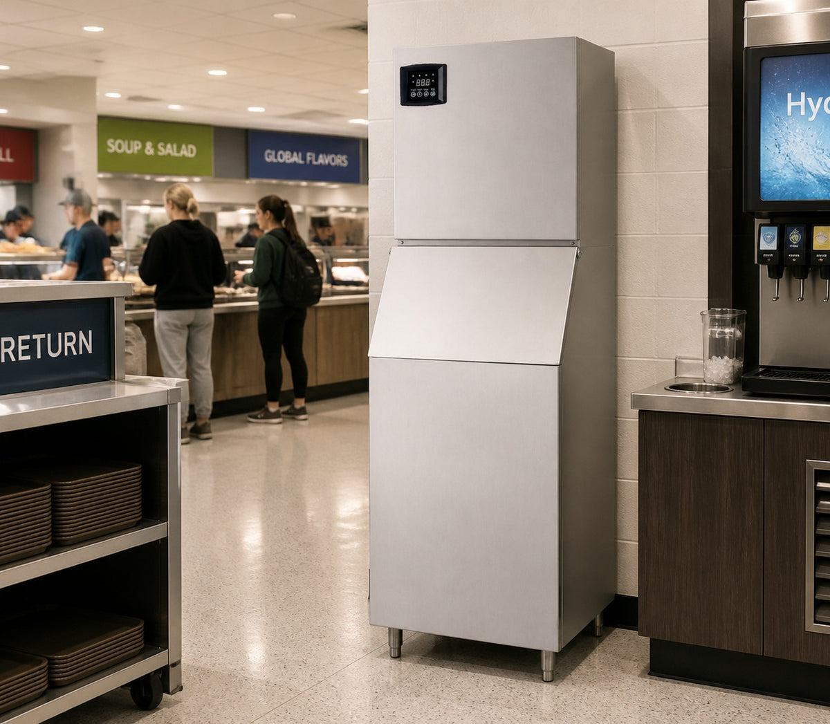 NI360FB310 Commercial Ice Machine, 360 lb, Full Cube, 22 in