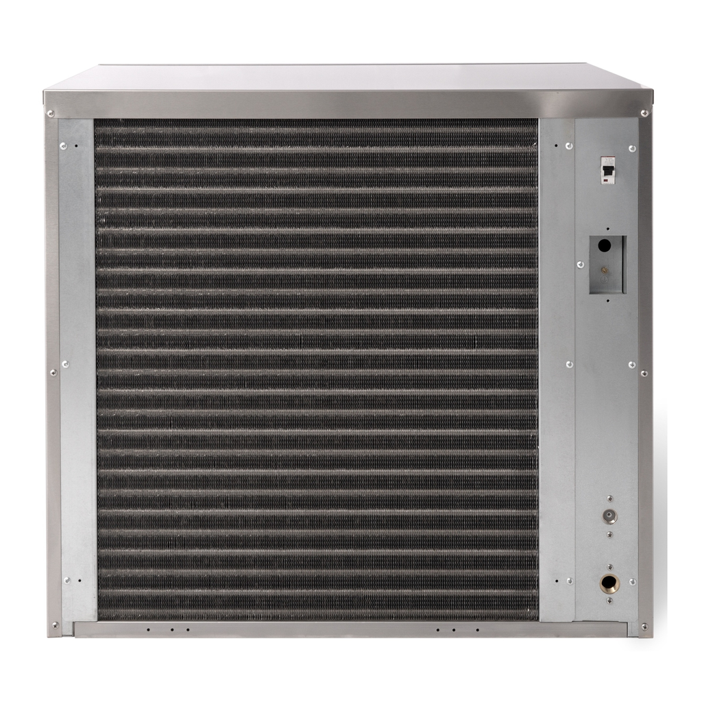 noriota ni1000f modular commercial ice maker back side or rear