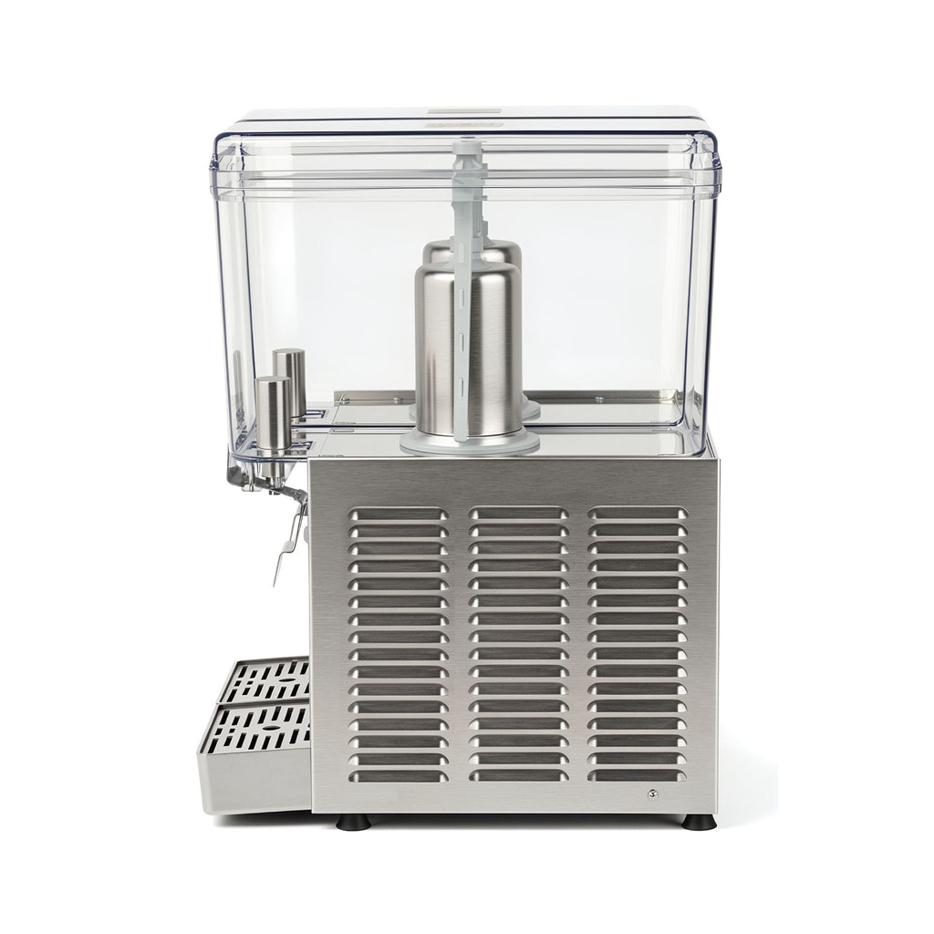NBD2SS Commercial Refrigerated Beverage Dispenser, Two Bowl, 24 L, Stainless Steel Exterior
