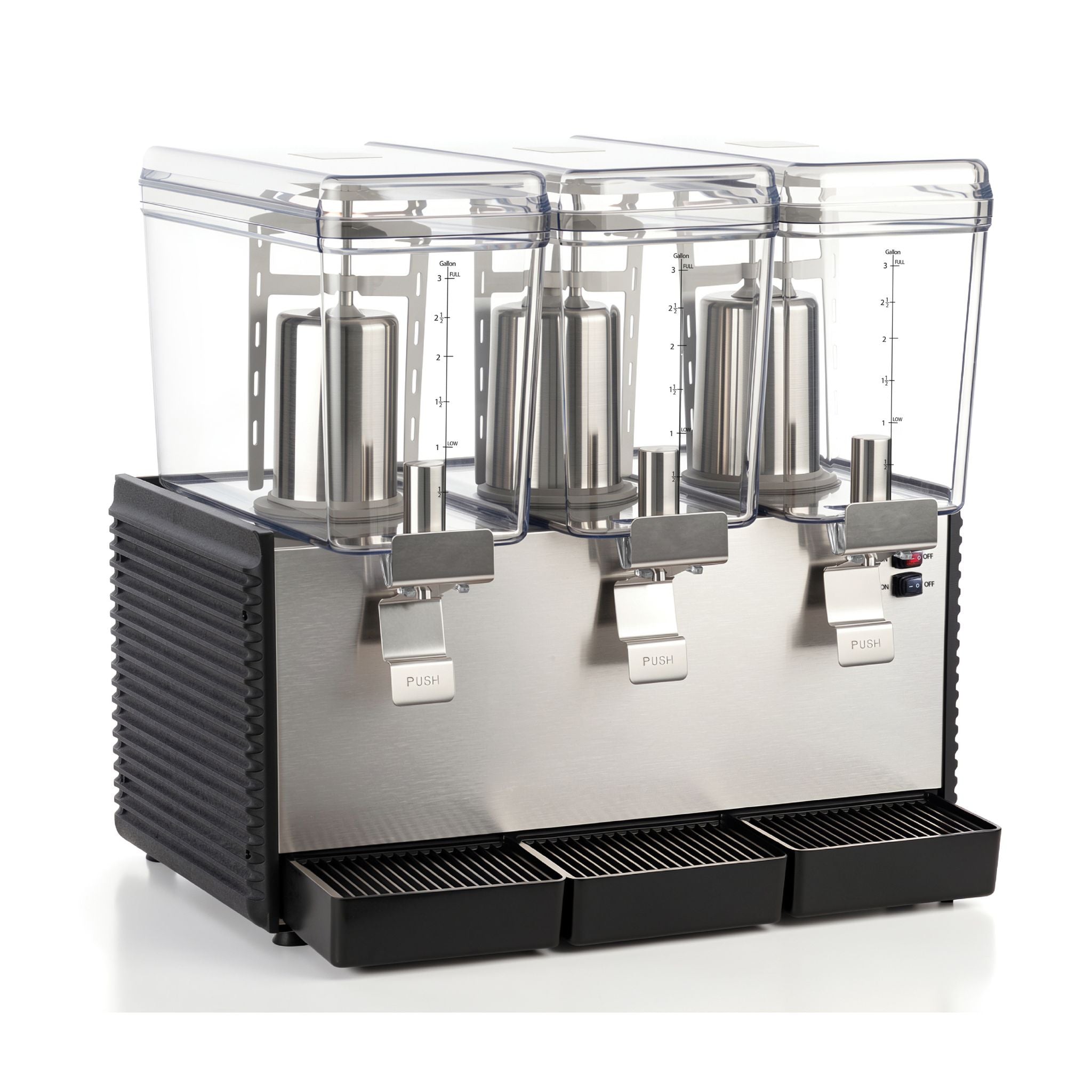 NBD3 Commercial Refrigerated Beverage Dispenser, Three Bowl, 36 L
