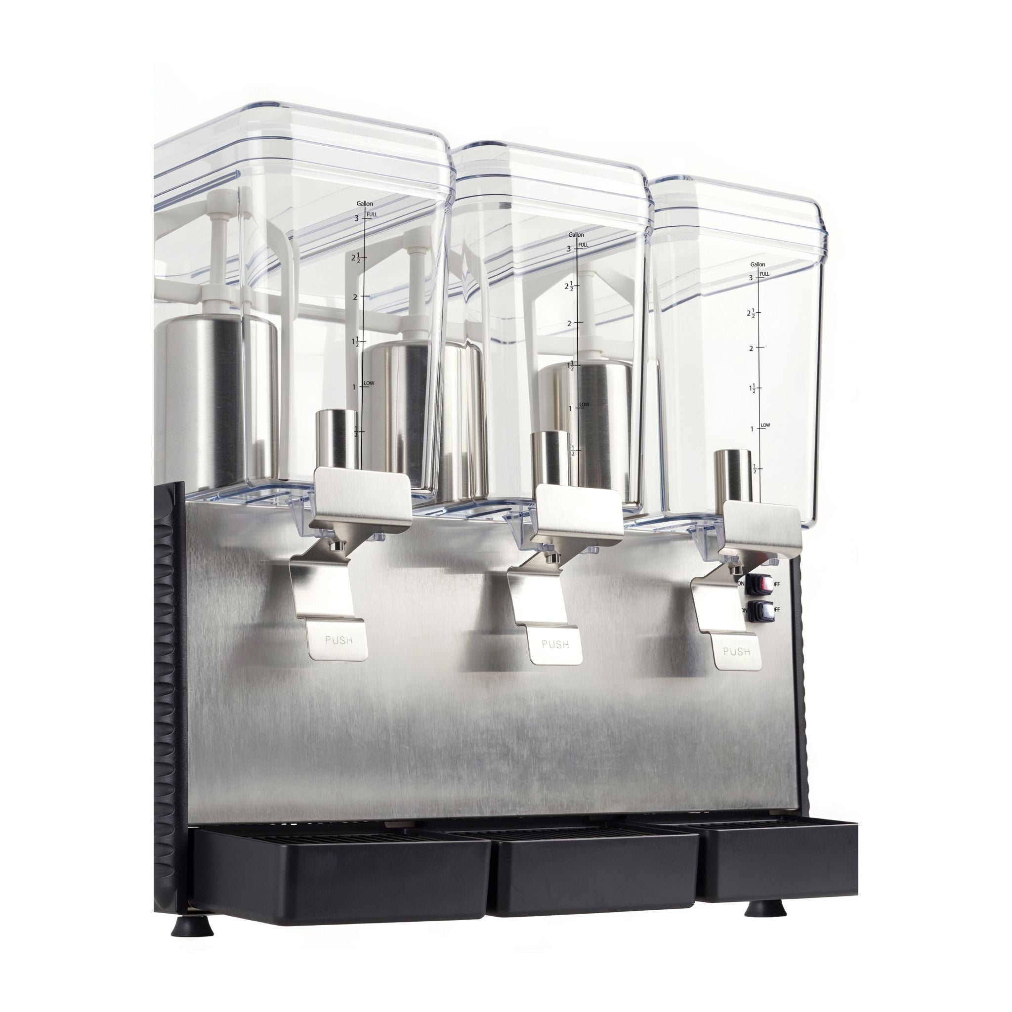 NBD3 Commercial Refrigerated Beverage Dispenser, Three Bowl, 36 L