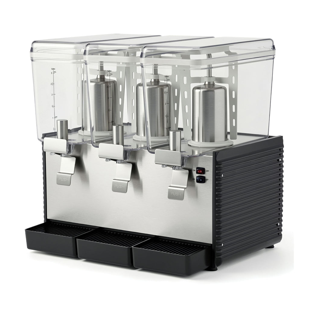 NBD3 Commercial Refrigerated Beverage Dispenser, Three Bowl, 36 L