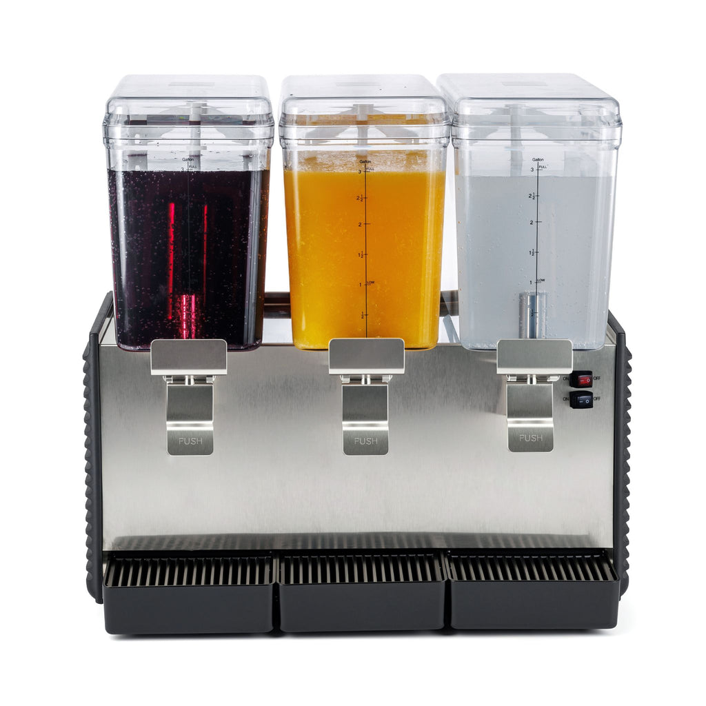 NBD3 Commercial Refrigerated Beverage Dispenser, Three Bowl, 36 L