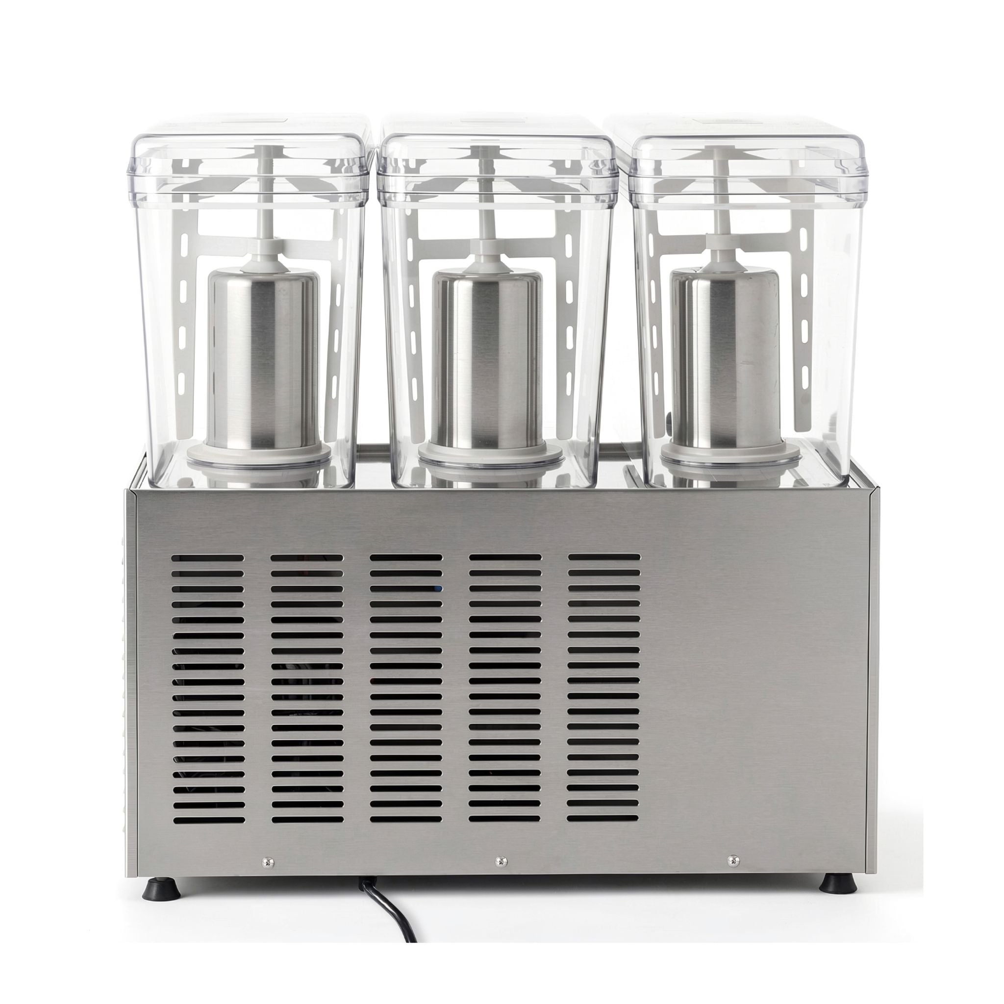 NBD3SS Commercial Refrigerated Beverage Dispenser, Three Bowl, 36 L, Stainless Steel Exterior