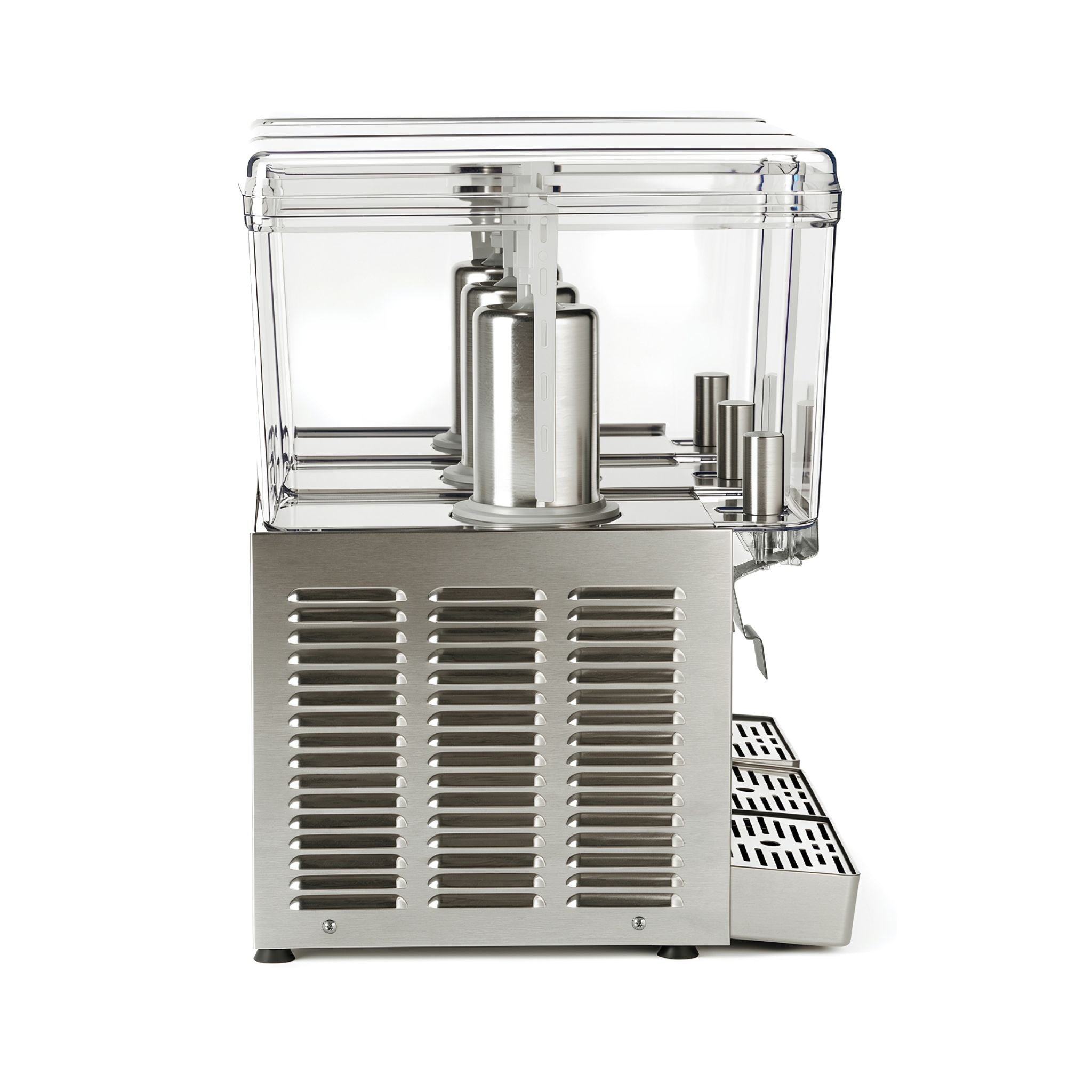 NBD3SS Commercial Refrigerated Beverage Dispenser, Three Bowl, 36 L, Stainless Steel Exterior
