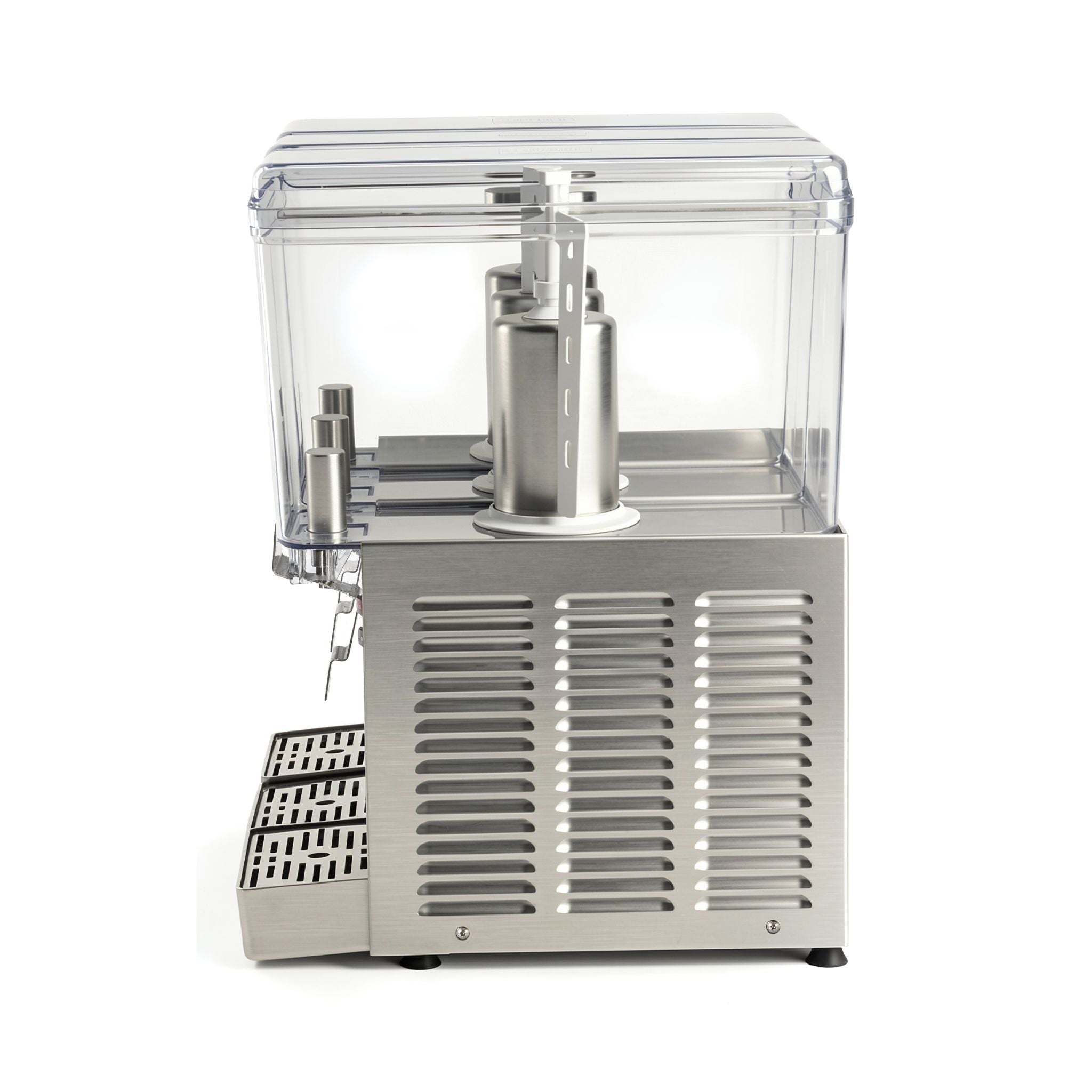 NBD3SS Commercial Refrigerated Beverage Dispenser, Three Bowl, 36 L, Stainless Steel Exterior
