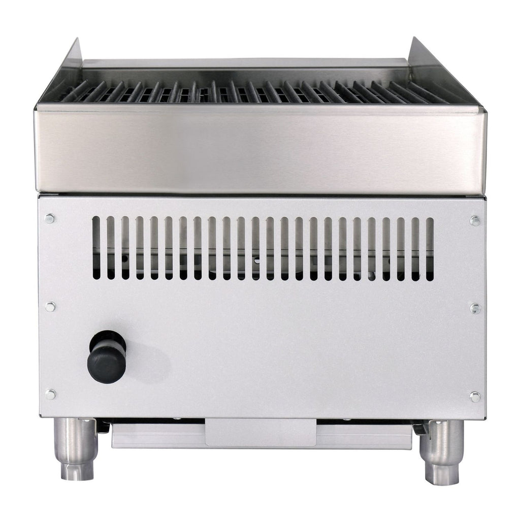 noriota ncb16 gas radiant charbroiler rear