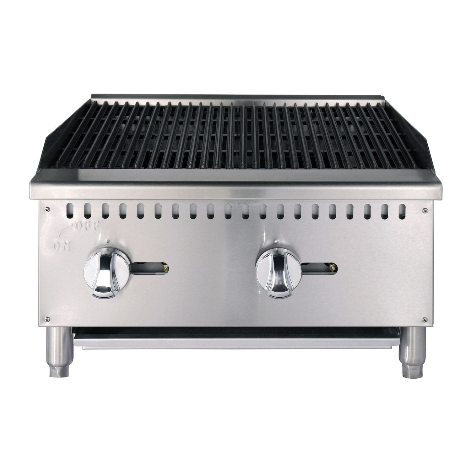 noriota ncb24 gas radiant charbroiler front view