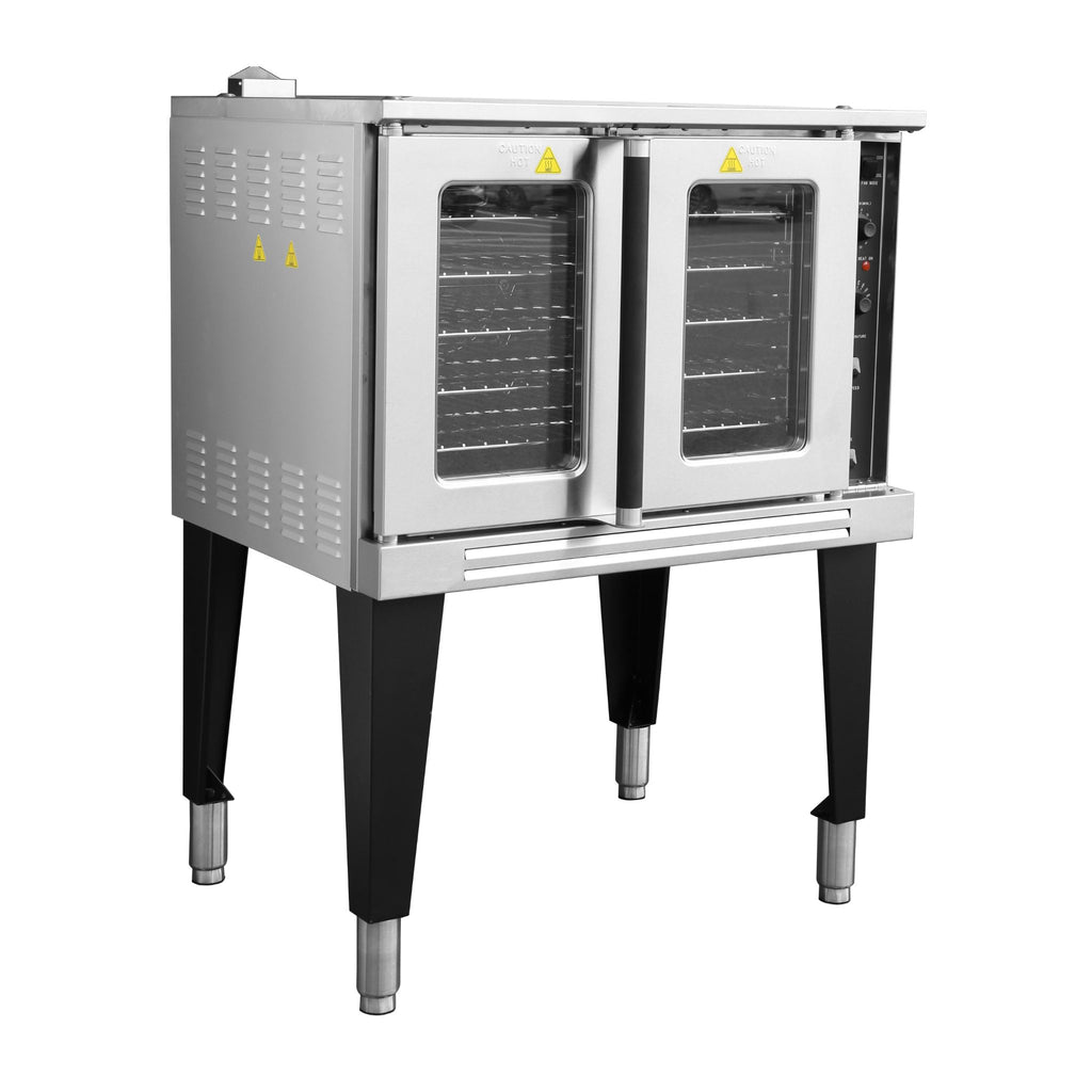 noriota nco1l convection oven commercial oven with double doors on a white background