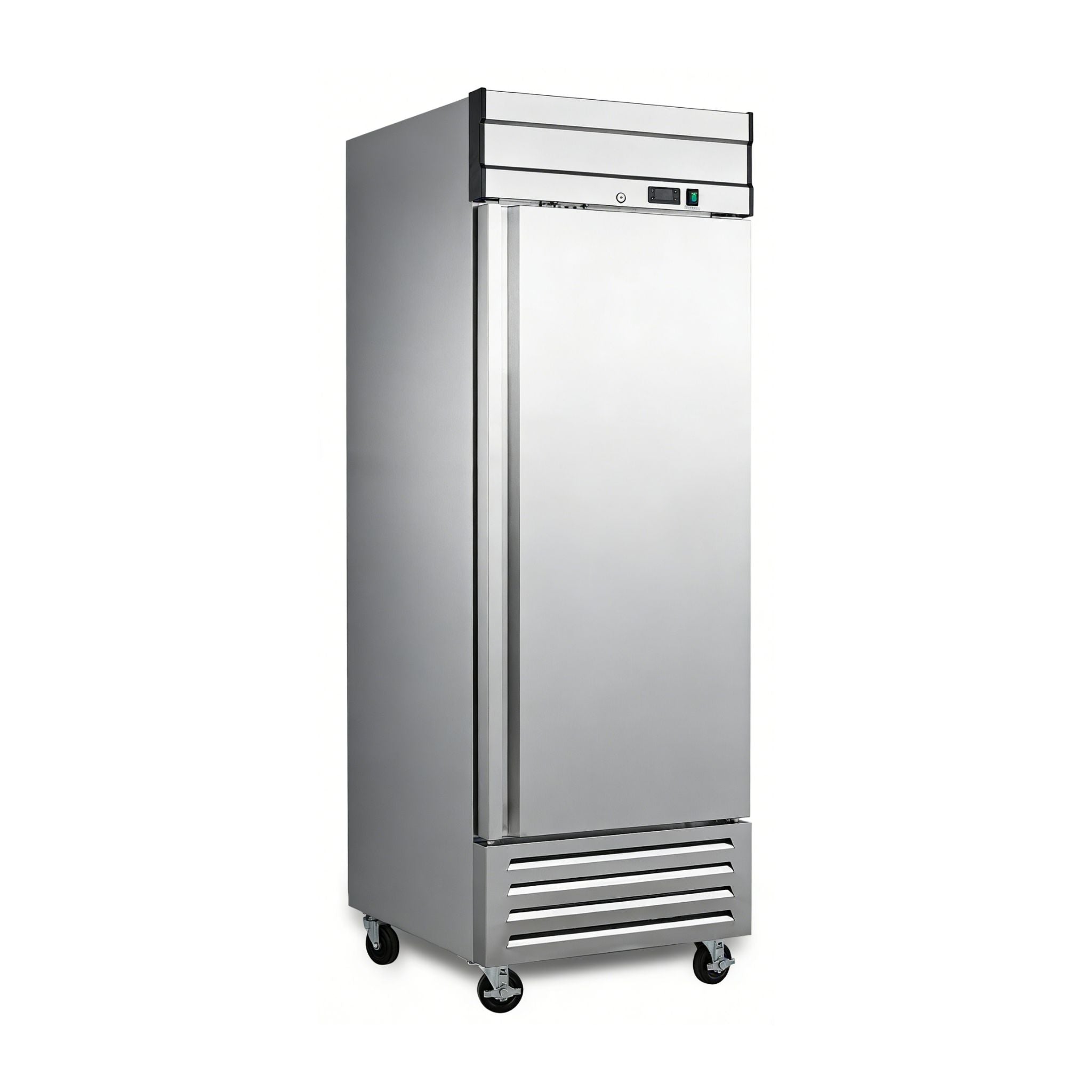 noriota nf23 angle left stainless steel commercial solid door freezer