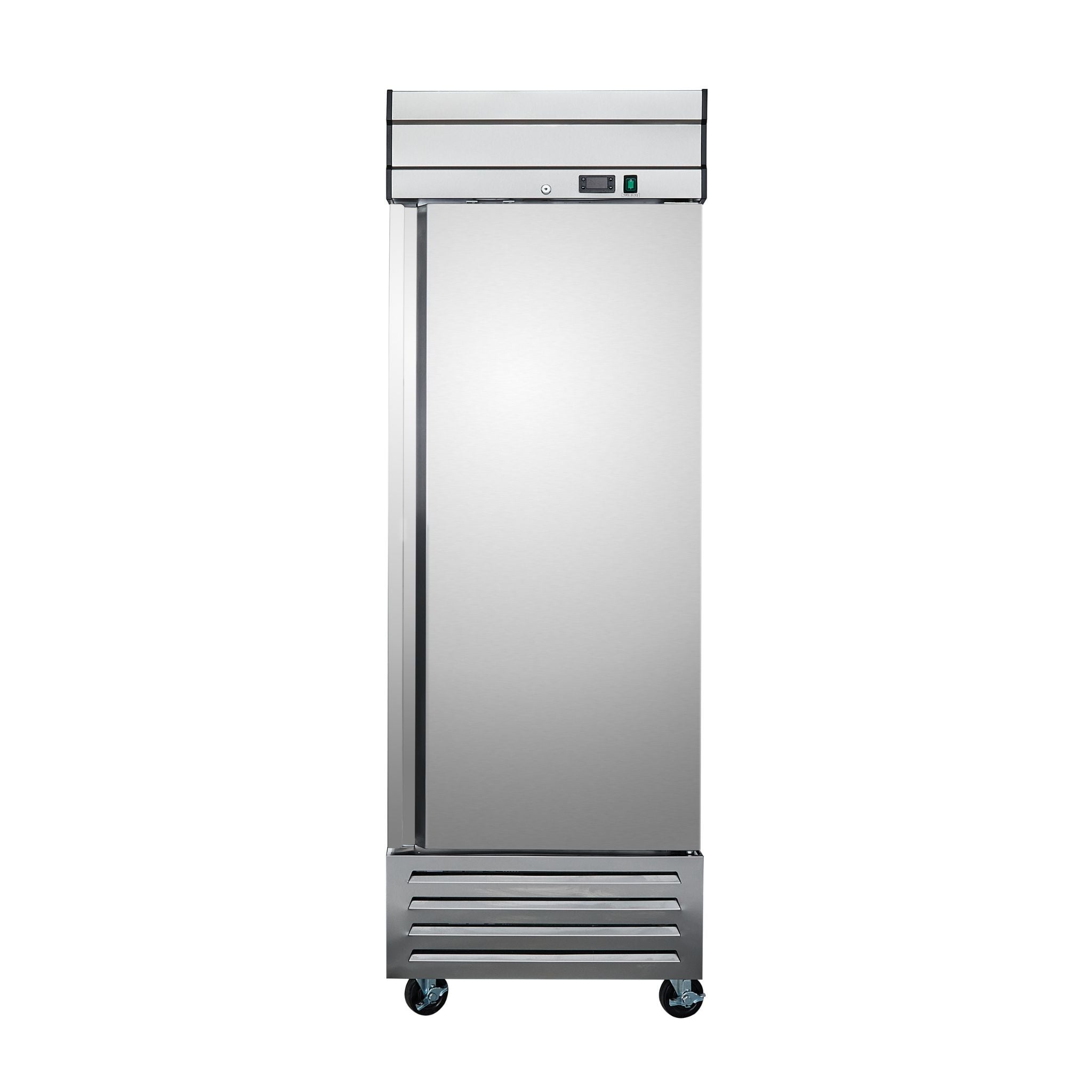 noriota nf23 front view stainless steel commercial solid door freezer