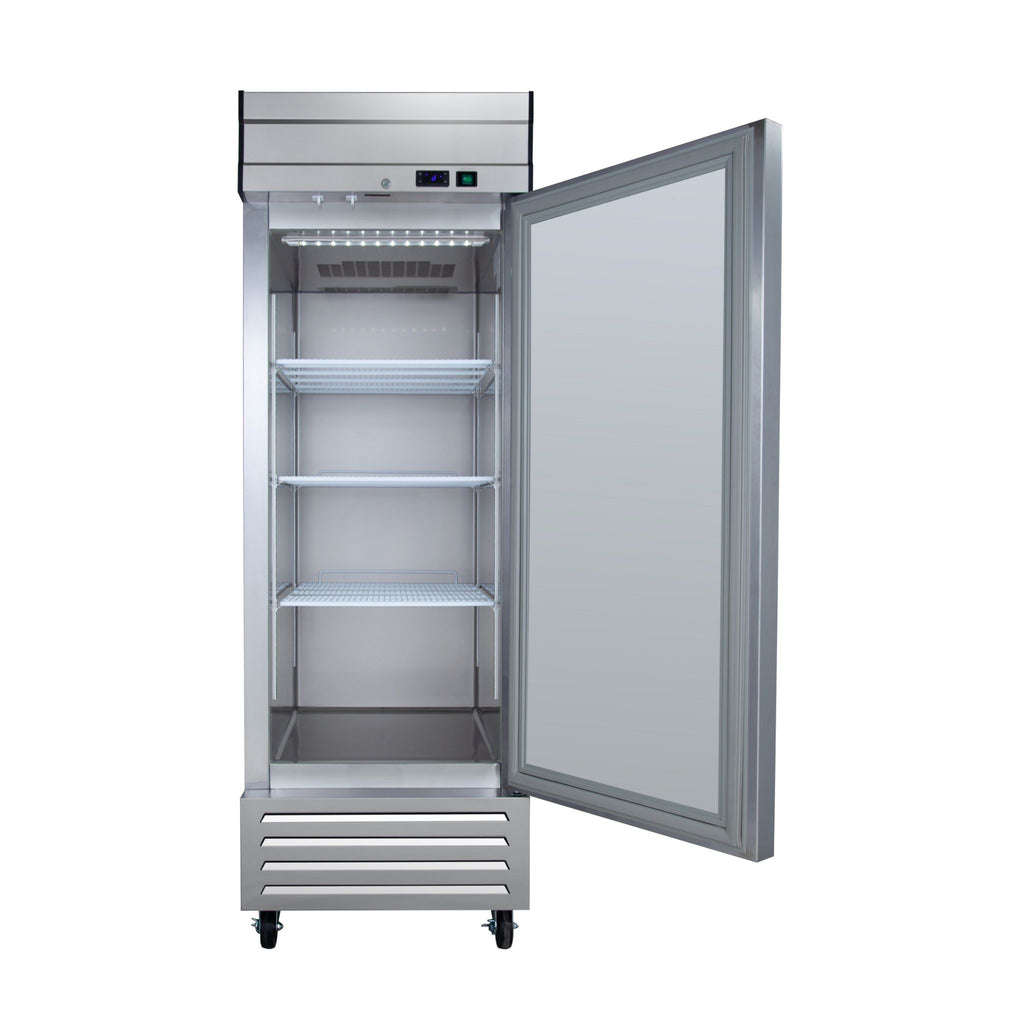 noriota nf23 front door open stainless steel commercial solid door freezer