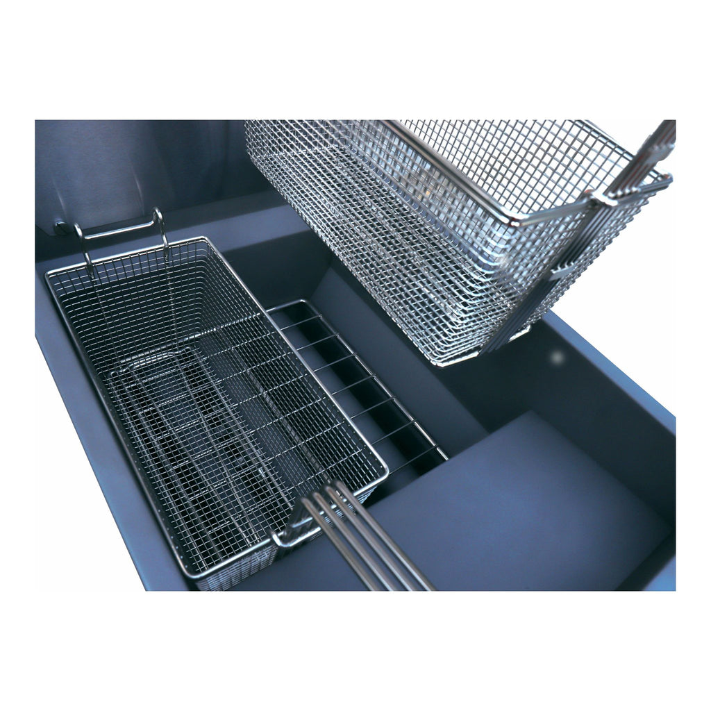 NFF3N Commercial Gas Floor Fryer, 3 Tube, 35–40 lb, Natural Gas