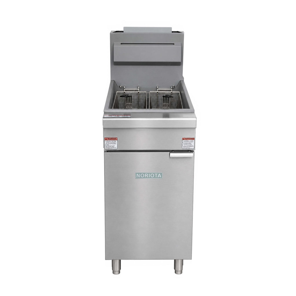 NFF3N Commercial Gas Floor Fryer, 3 Tube, 35–40 lb, Natural Gas
