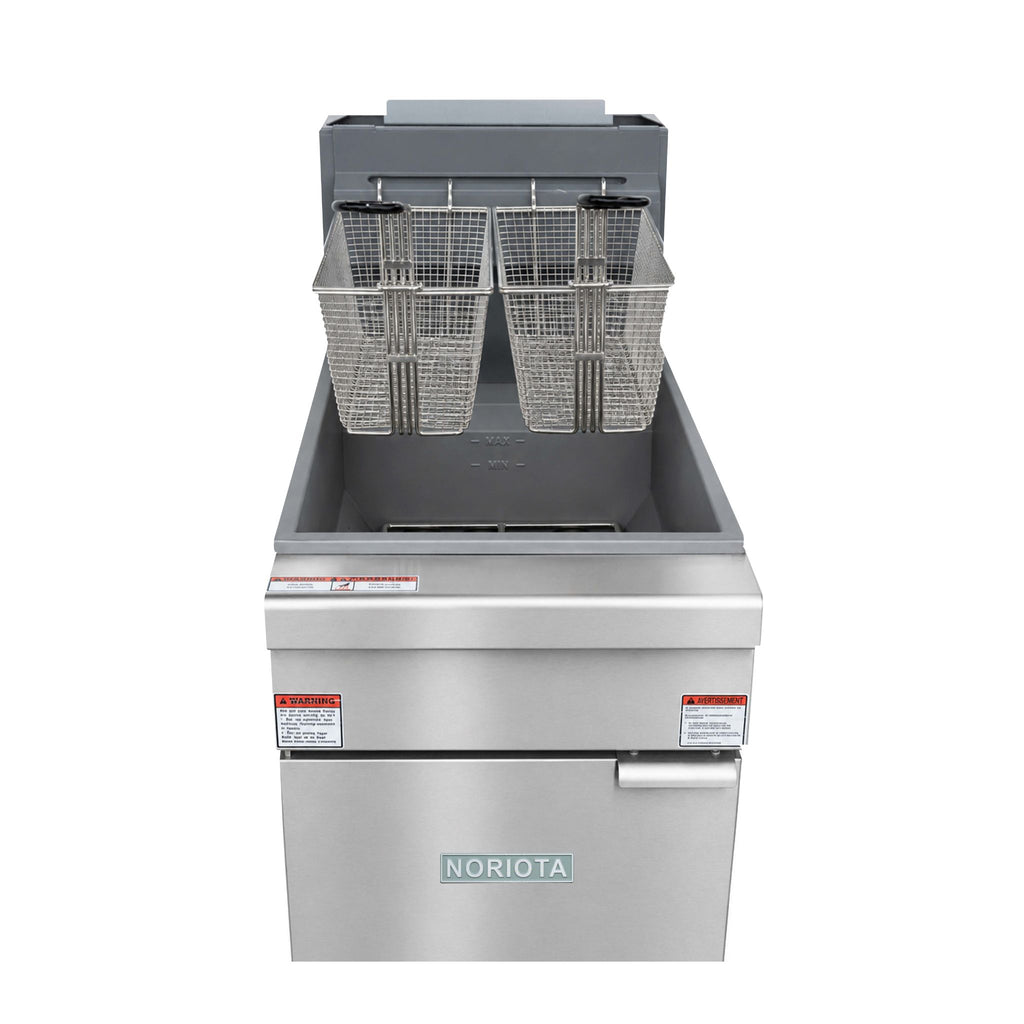 NFF3N Commercial Gas Floor Fryer, 3 Tube, 35–40 lb, Natural Gas