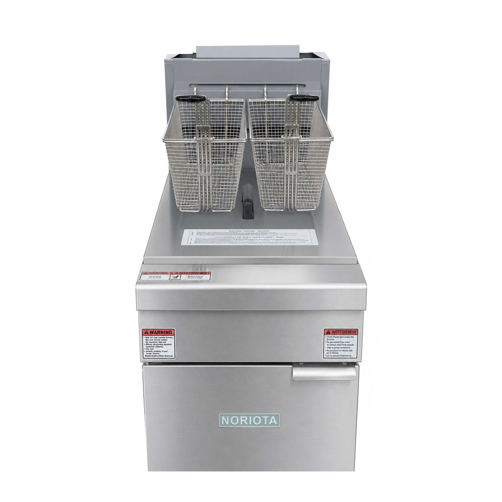 NFF3N Commercial Gas Floor Fryer, 3 Tube, 35–40 lb, Natural Gas
