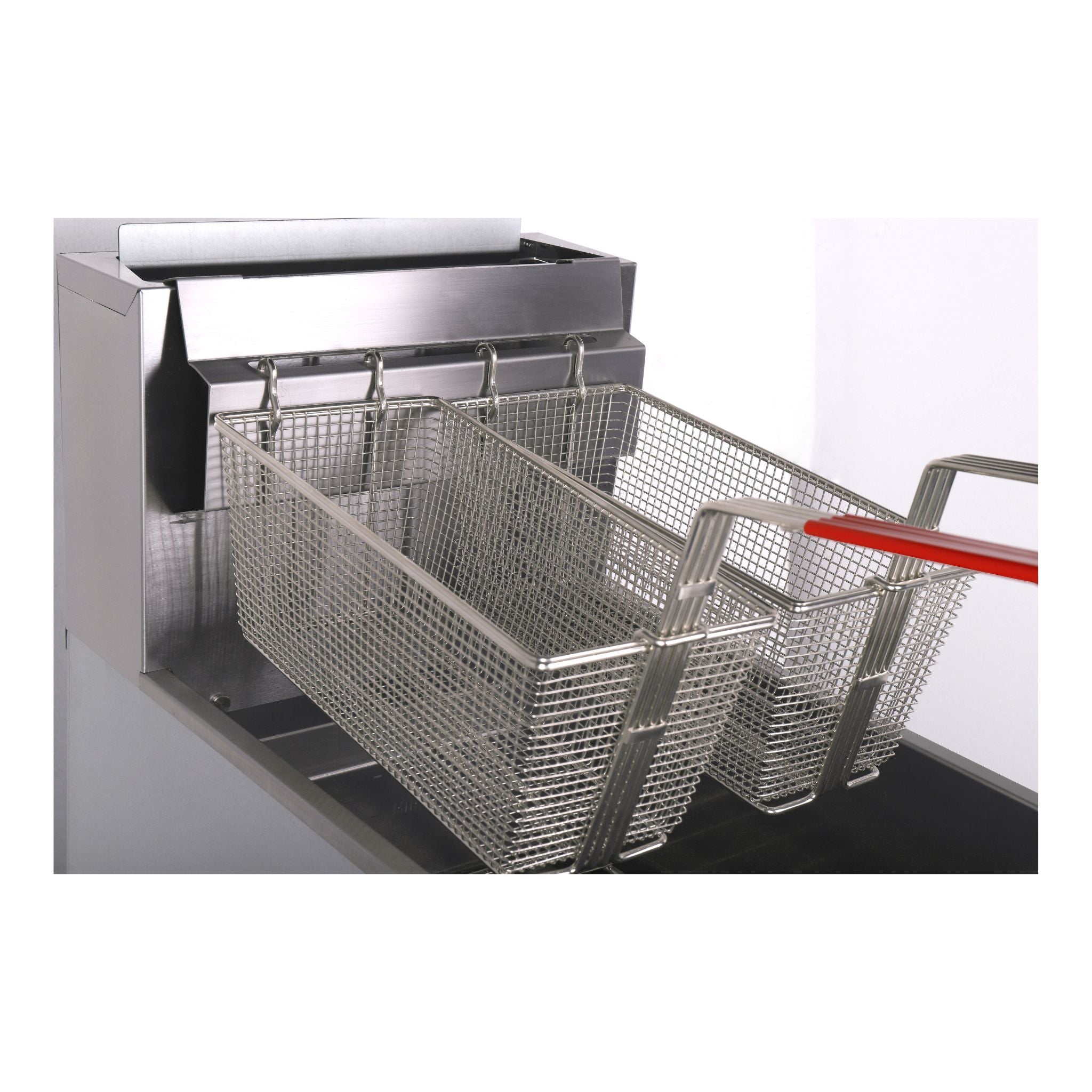 noriota nff4les gas floor fryer metal frying baskets