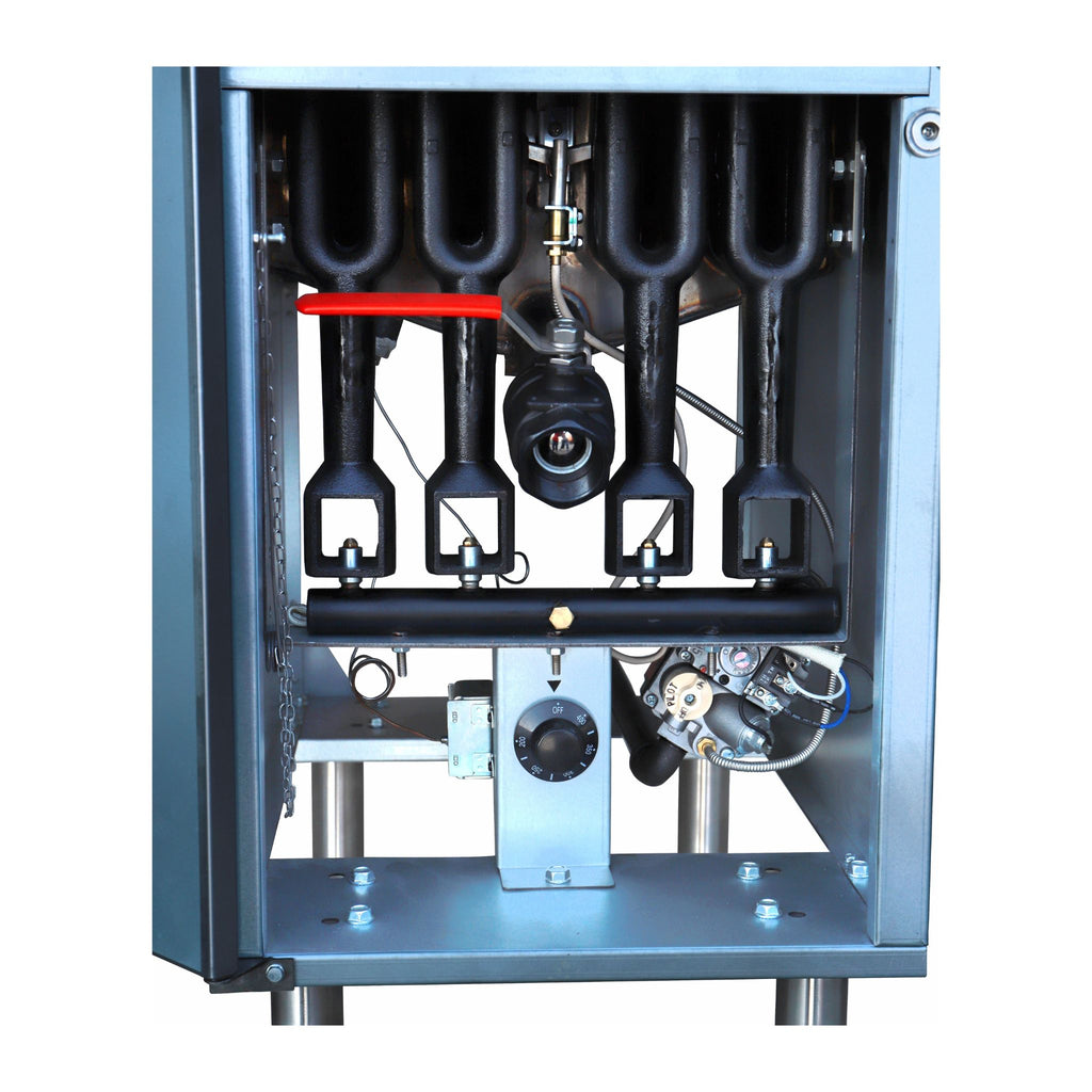 noriota nff4nes gas floor fryer below burner