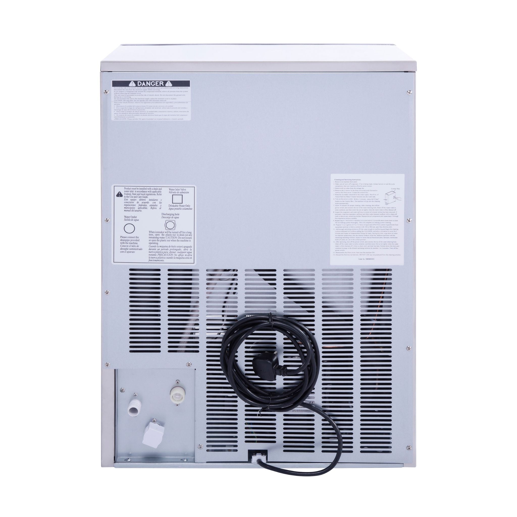 noriota ni120f ice maker back side or rear