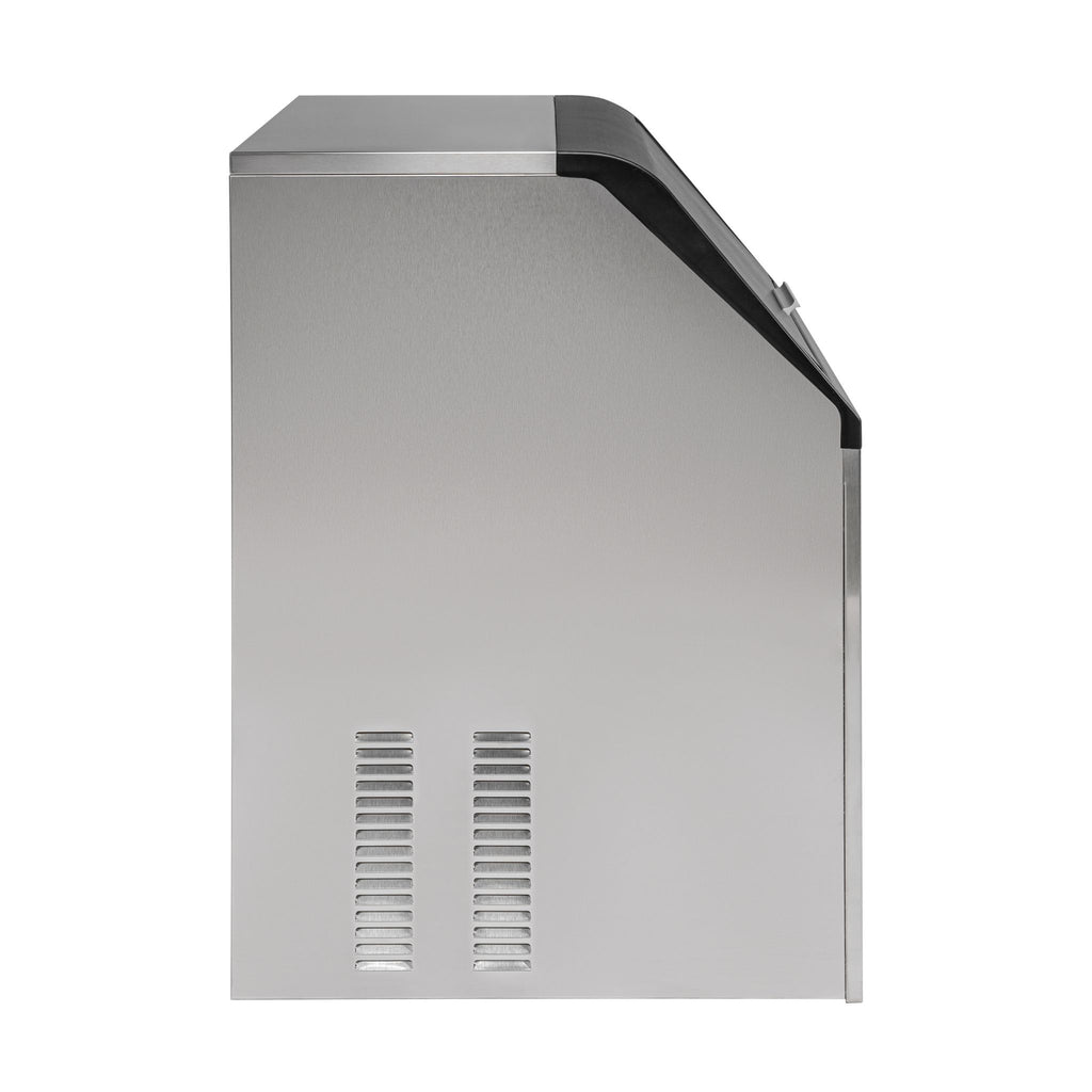 noriota ni120f 120lb commercial ice maker side right 