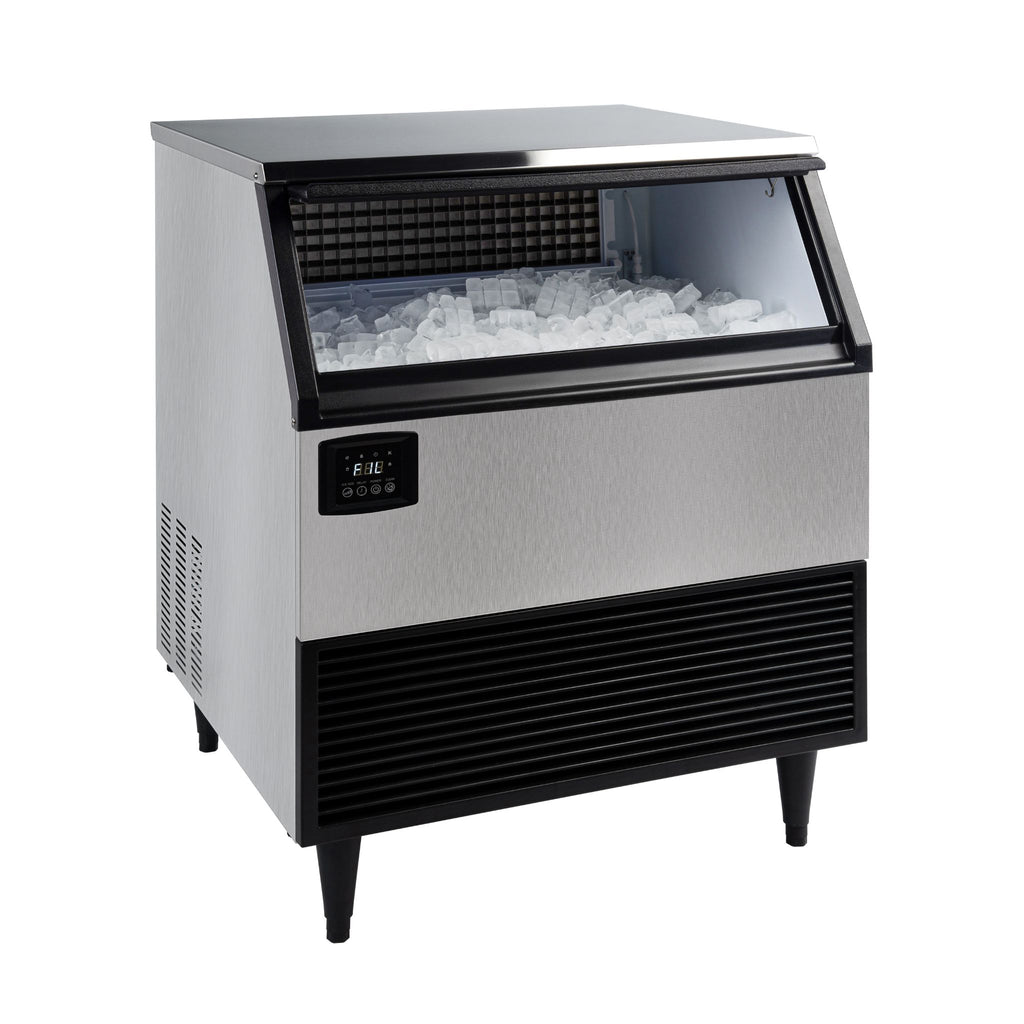 noriota ni320f commercial ice maker angle left ice bin full